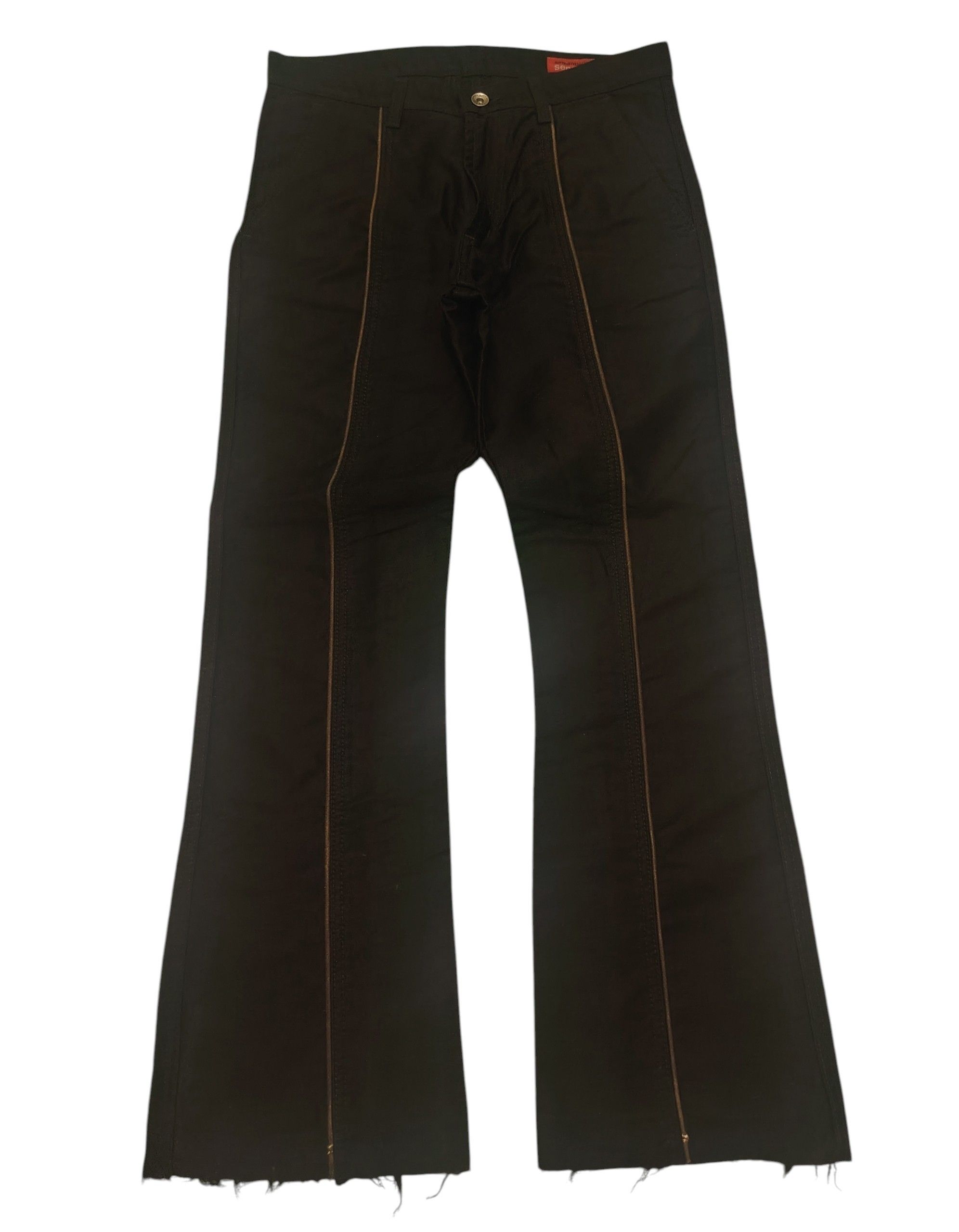 semanticdesign Rare!!! JAPAN Semantic Design Sensation Trousers Brown Line Size US 30 / EU 46 - 3 Thumbnail