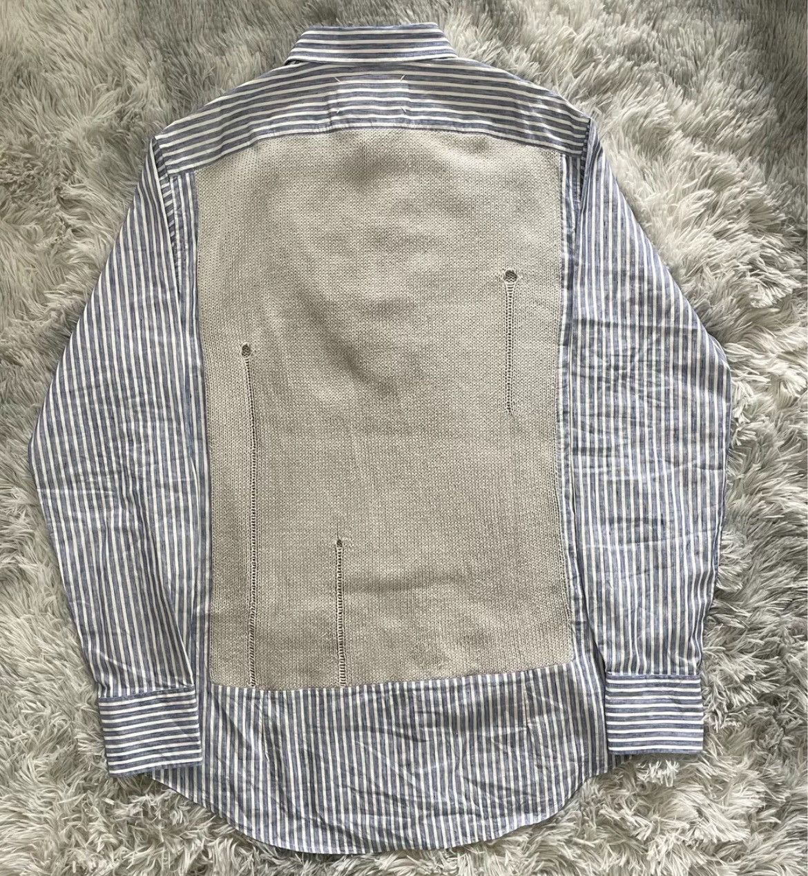 Maison Margiela Maison Margiela Fake Two Patchwork Shirts 2407-Nextarrow Size US XXS / EU 40 - 2 Thumbnail