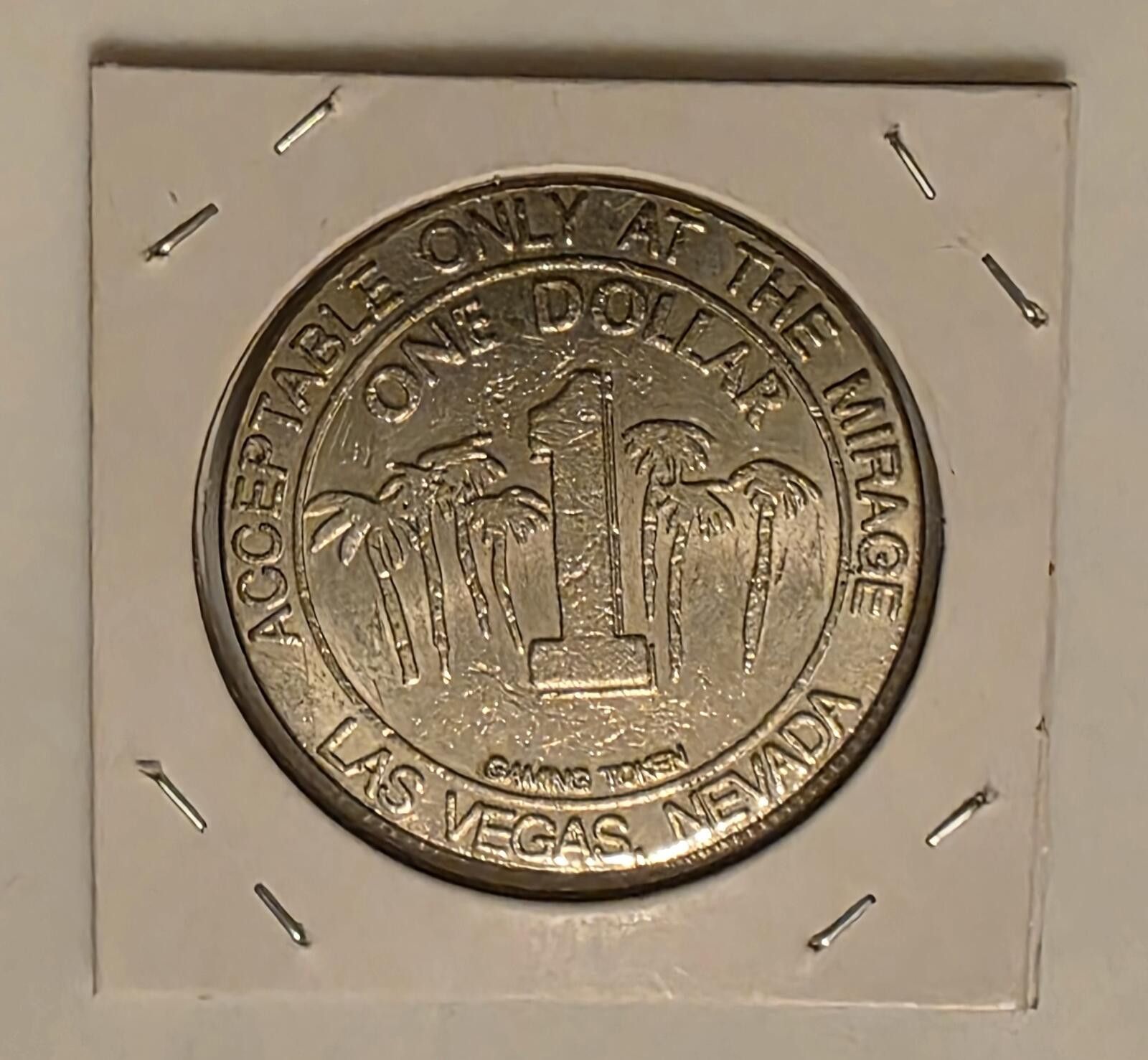 Mirage Las Vegas Nevada One Dollar Casino Gaming Token Size ONE SIZE - 1 Thumbnail