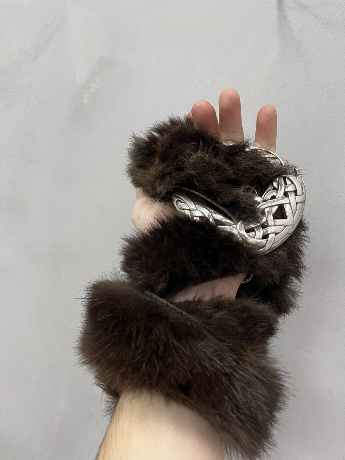 Hysteric Glamour × Vintage VINTAGE AVANT-GARDE GOTHIC LEATHER BELT RICK OWENS STYLE Size ONE SIZE - 1 Thumbnail