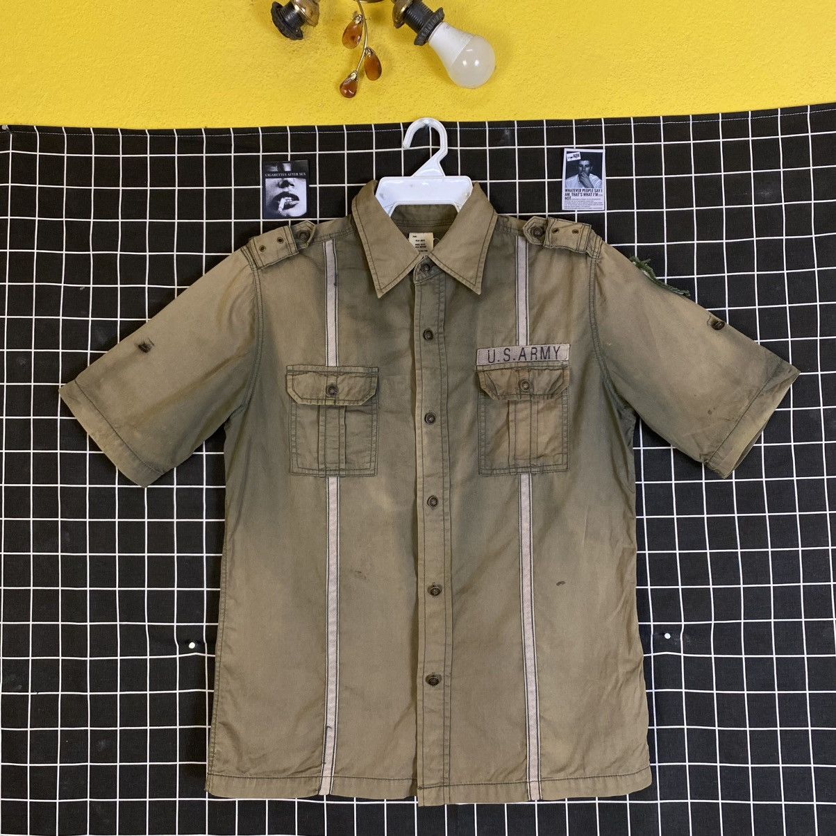 Buzz Rickson's 🇯🇵 C.A.B CLOTHING SUN FADED US ARMY BUTTON UP SHIRT Size US L / EU 52-54 / 3 - 1 Thumbnail