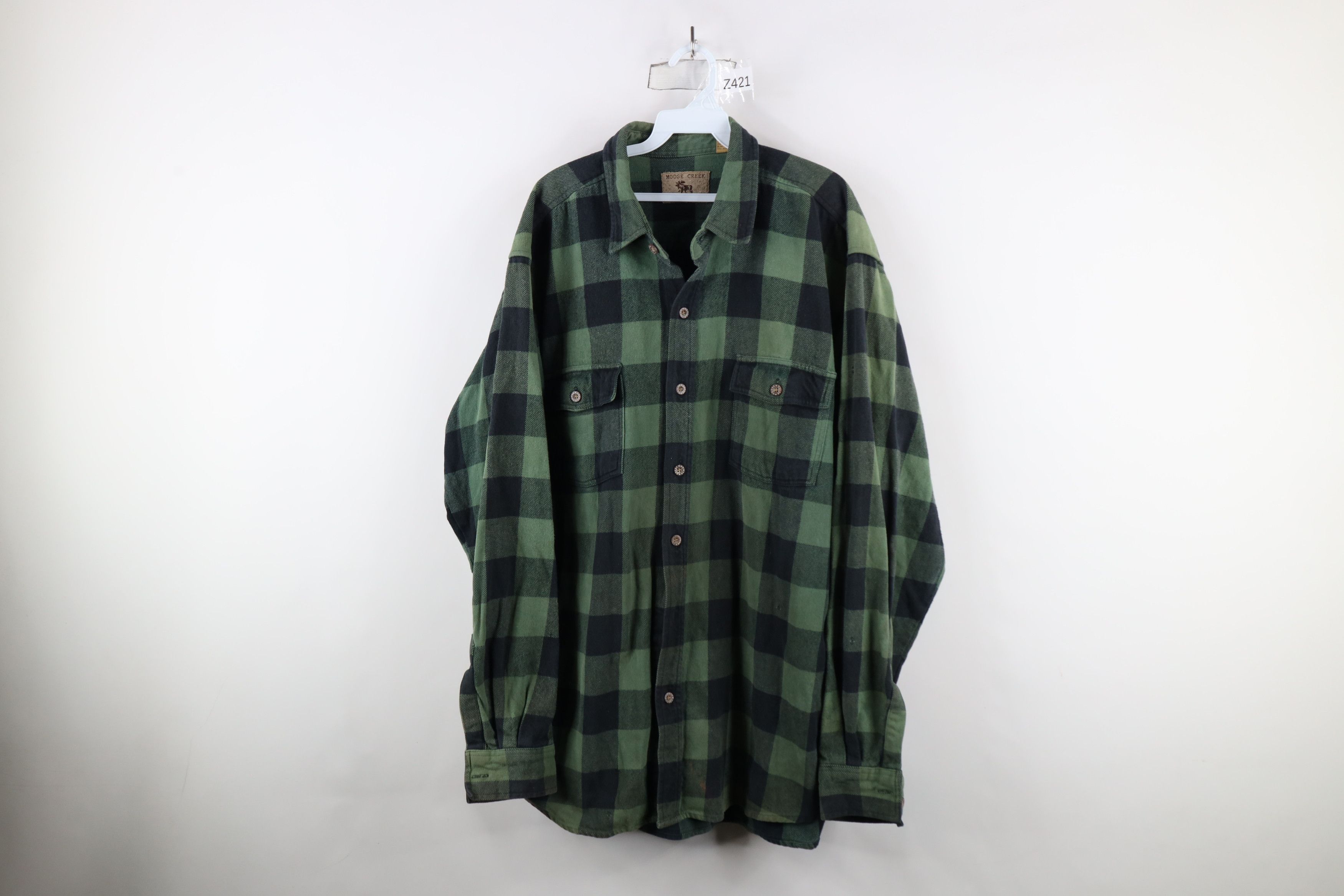 Vintage Vintage 90s Streetwear Heavyweight Flannel Button Shirt Size US XXL / EU 58 / 5 - 1 Thumbnail