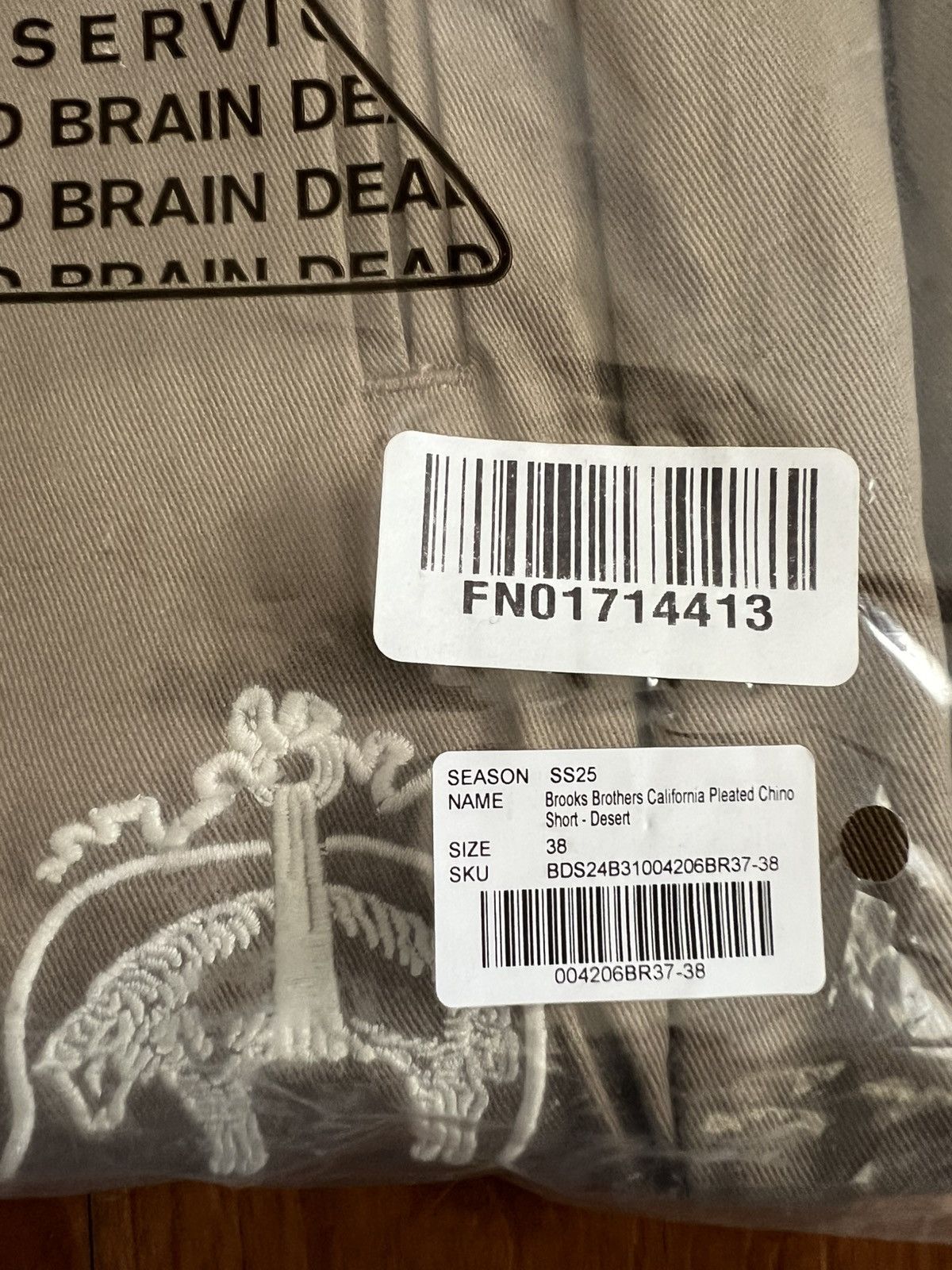 Brain Dead Brain Dead x Brooks Brothers CA Pleated Chino Short 38 Size US 38 / EU 54 - 5 Thumbnail