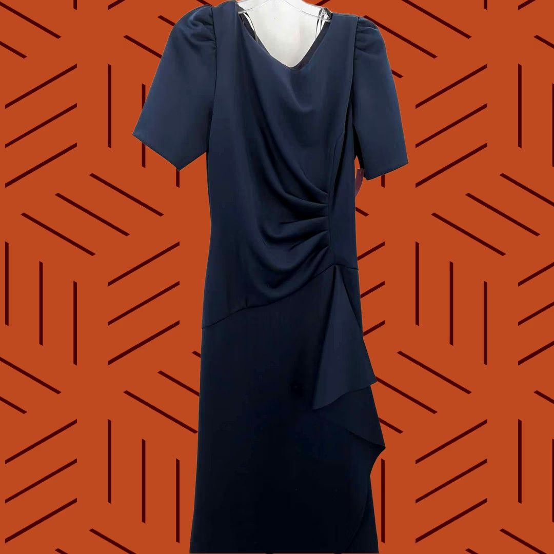 Vintage XScape Navy Maxi Evening Gown Size 16 Plus Size XXL / US 16-18 / IT 52-54 - 1 Thumbnail