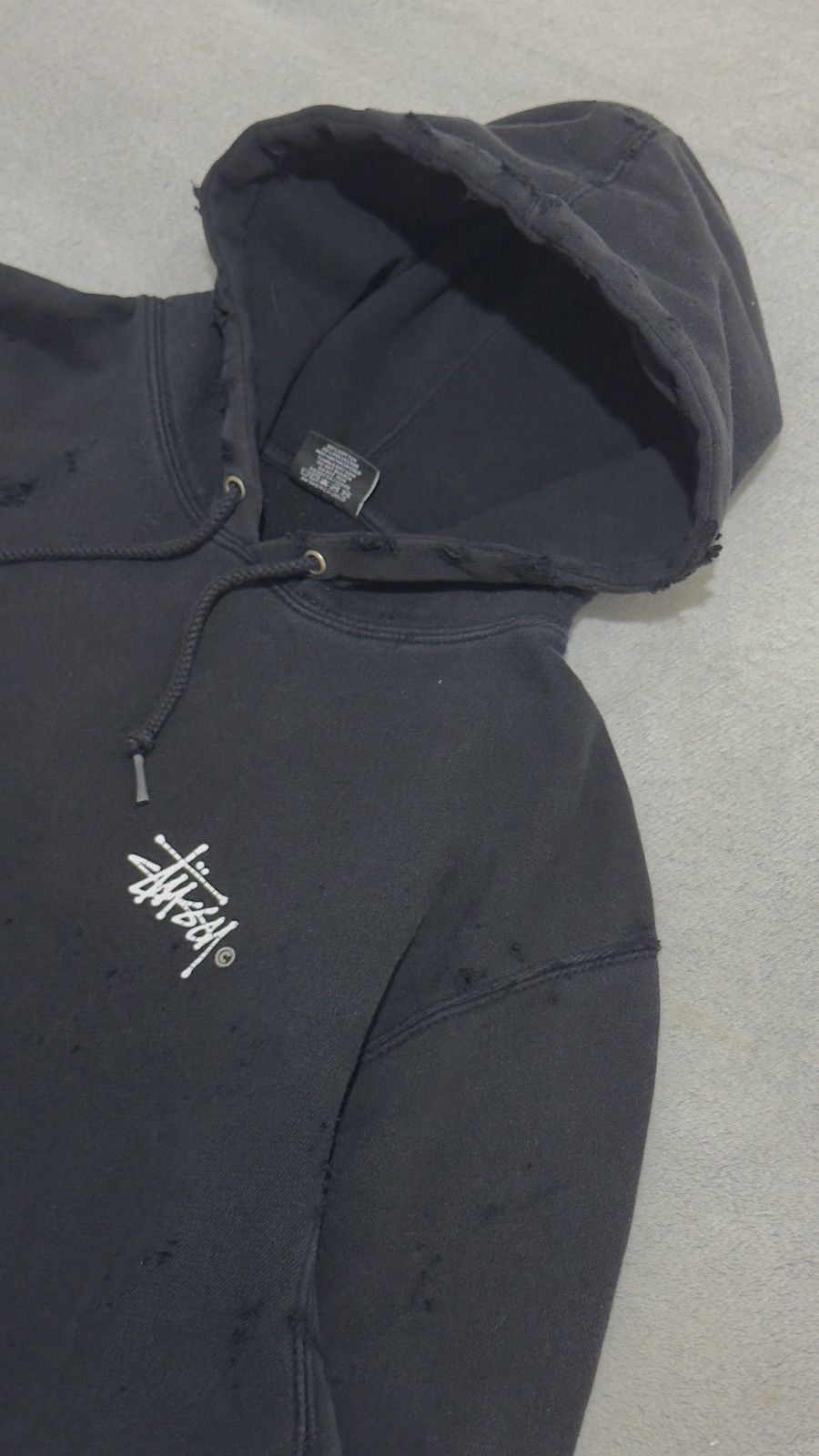 Stussy Hoodie Stussy 🔥🤯 2010s vintage trashed hoodie Size US L / EU 52-54 / 3 - 4 Thumbnail