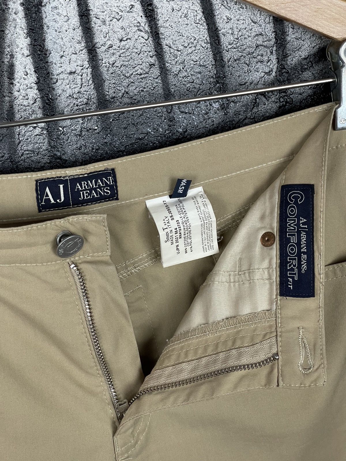 Armani Armani Jeans Comfort Fit Beige Italian Pants Women’s Size 27 Size 27" / US 4 / IT 40 - 12 Thumbnail
