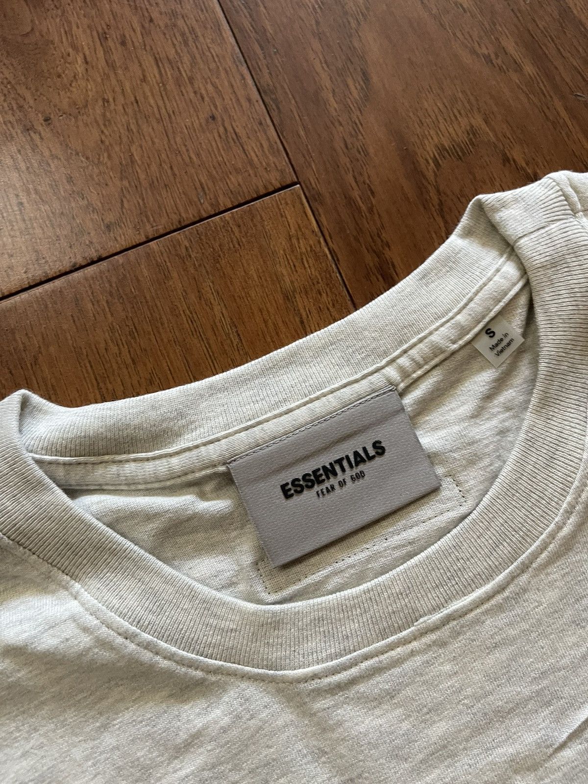 Fear Of God Essentials T-Shirt Light Heather Oatmeal SS21