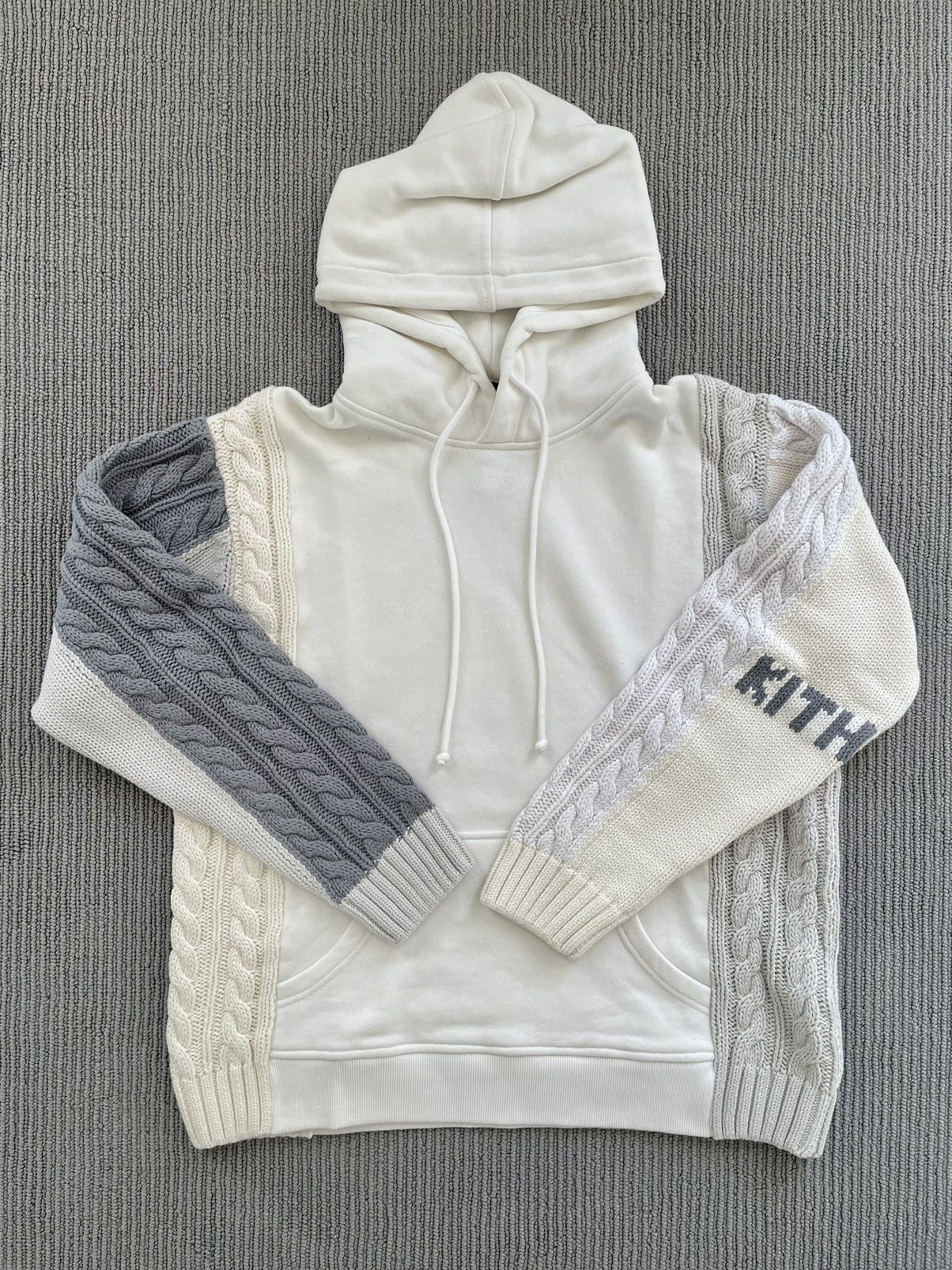 Kith ** KITH Adam Combo Knit Hoodie ** | Grailed