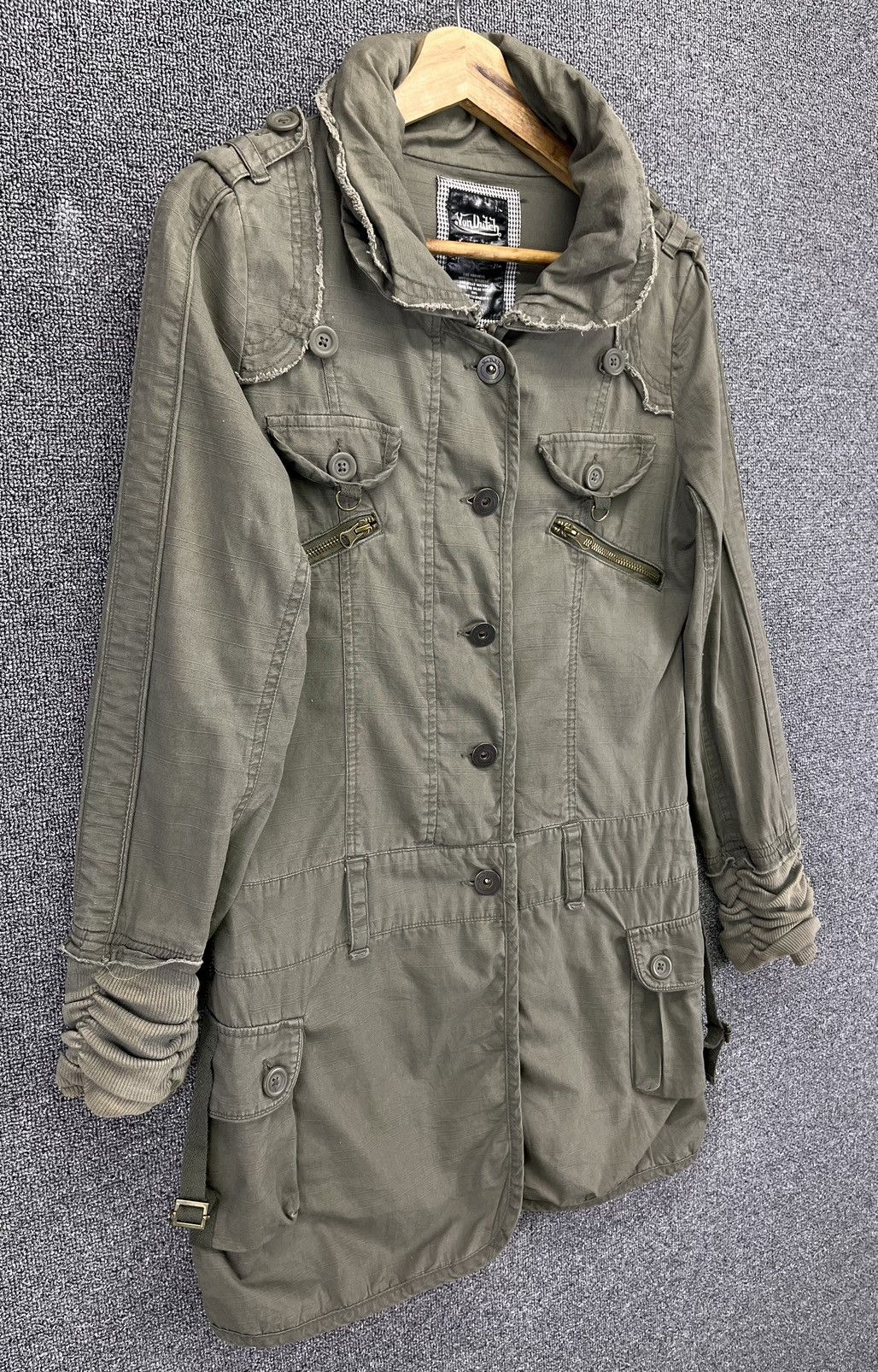 Von Dutch Vintage Von Dutch Love Addict Military Punk Parka Jacket Size L / US 10 / IT 46 - 2 Thumbnail
