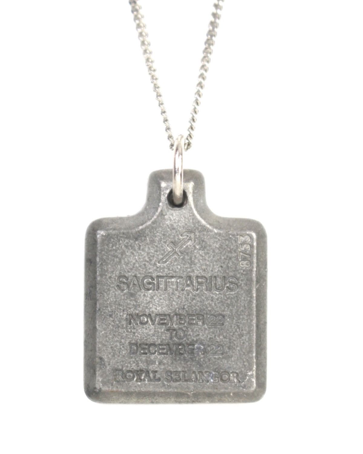 Vintage 2000S ROYAL SELANGOR SAGITTARIUS ZODIAC PENDANT NECKLACE Size ONE SIZE - 4 Thumbnail