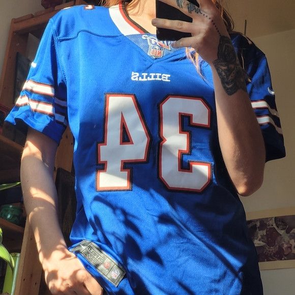 Nike NFL On Field Bills Thomas Blue football Jersey - L Size L / US 10 / IT 46 - 6 Thumbnail