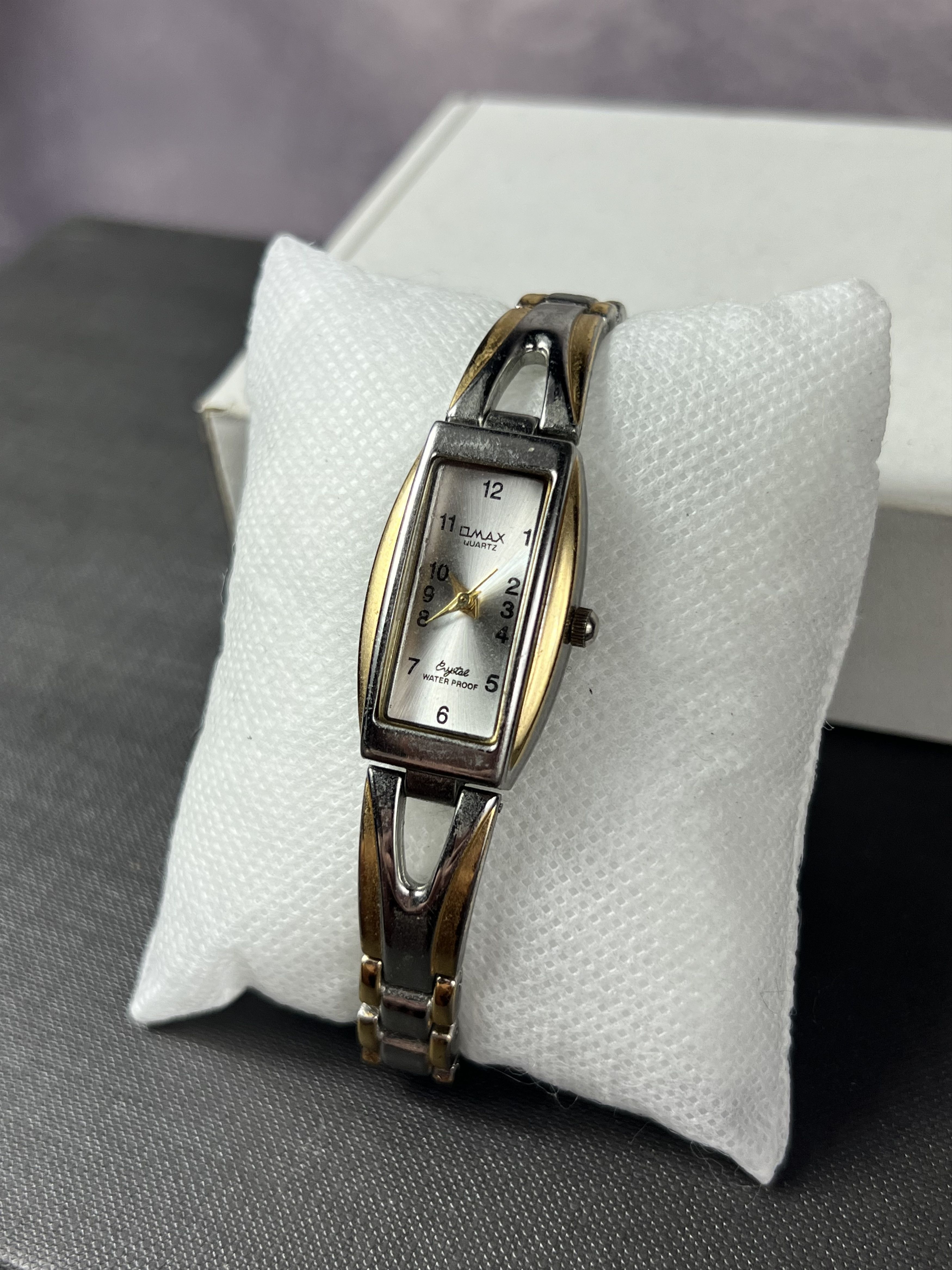 Vintage Vintage Omax Japanese Style Silver/Gold Bracelet Watch Size ONE SIZE - 1 Thumbnail