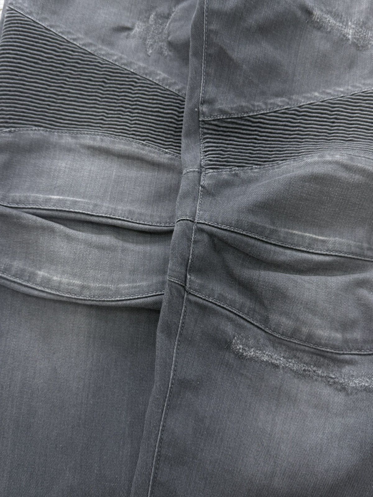 Balmain Balmain Biker Washed Distressed Denim Pants Size US 31 - 6 Thumbnail