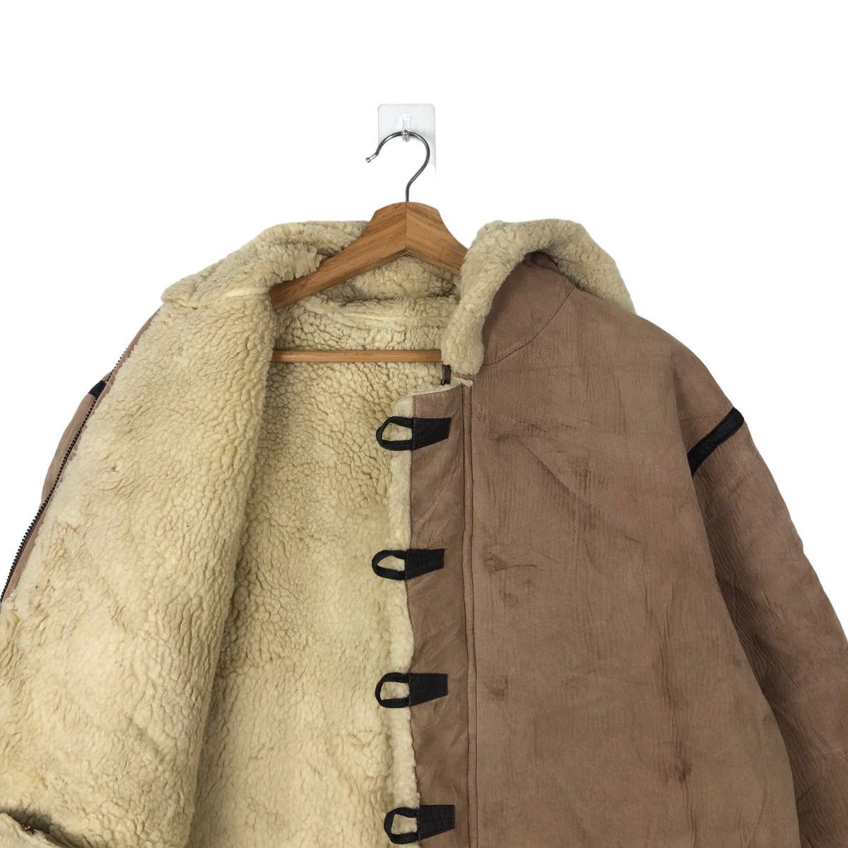 Japanese Brand 🔥RARE DUFFLE LONG JACKET MINK FUR LINING KHS UNION MADE Size US L / EU 52-54 / 3 - 10 Thumbnail