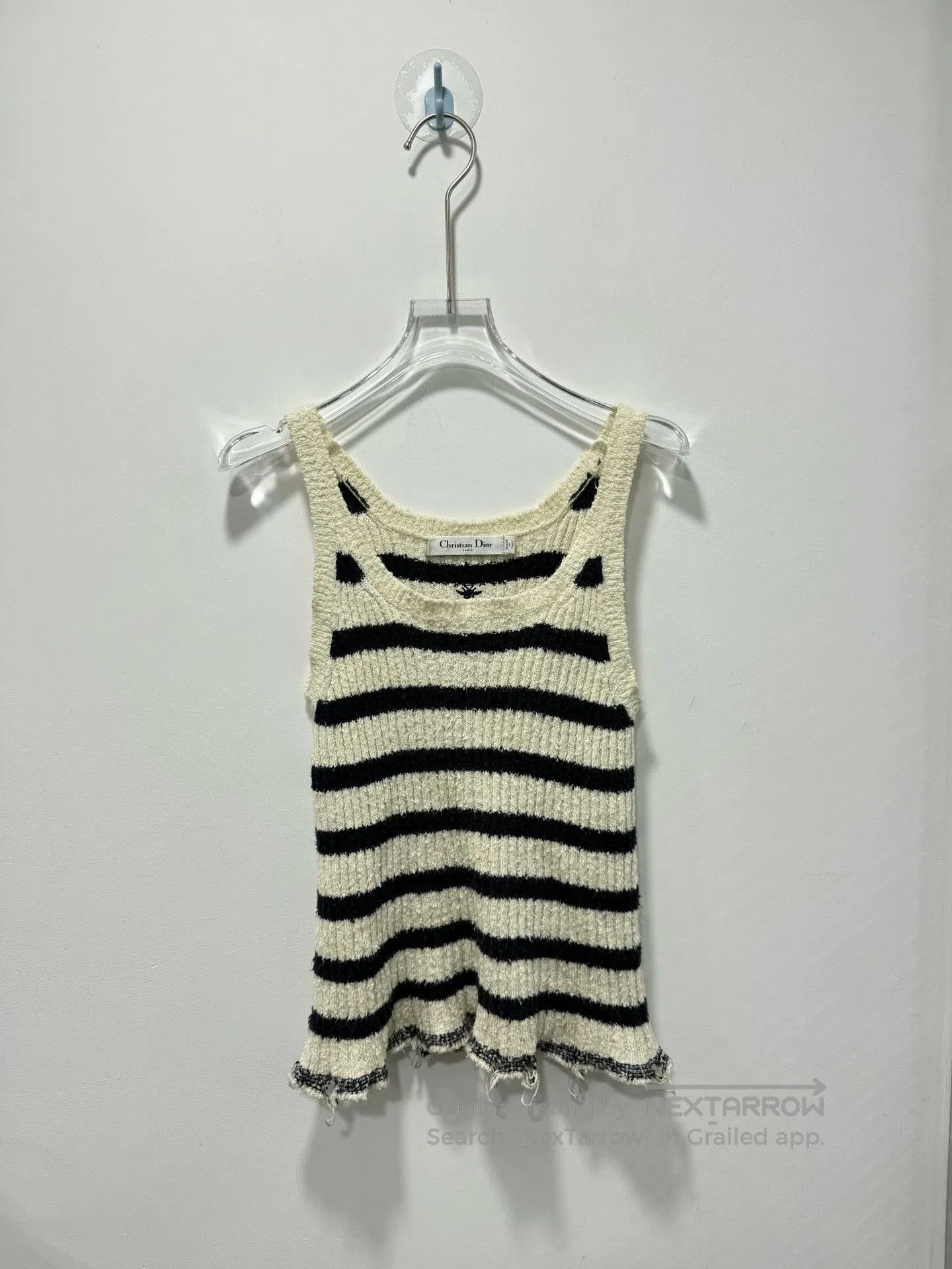 Dior Dior Striped Distressed Knit Two. Size XS / US 0-2 / IT 36-38 - 3 Thumbnail