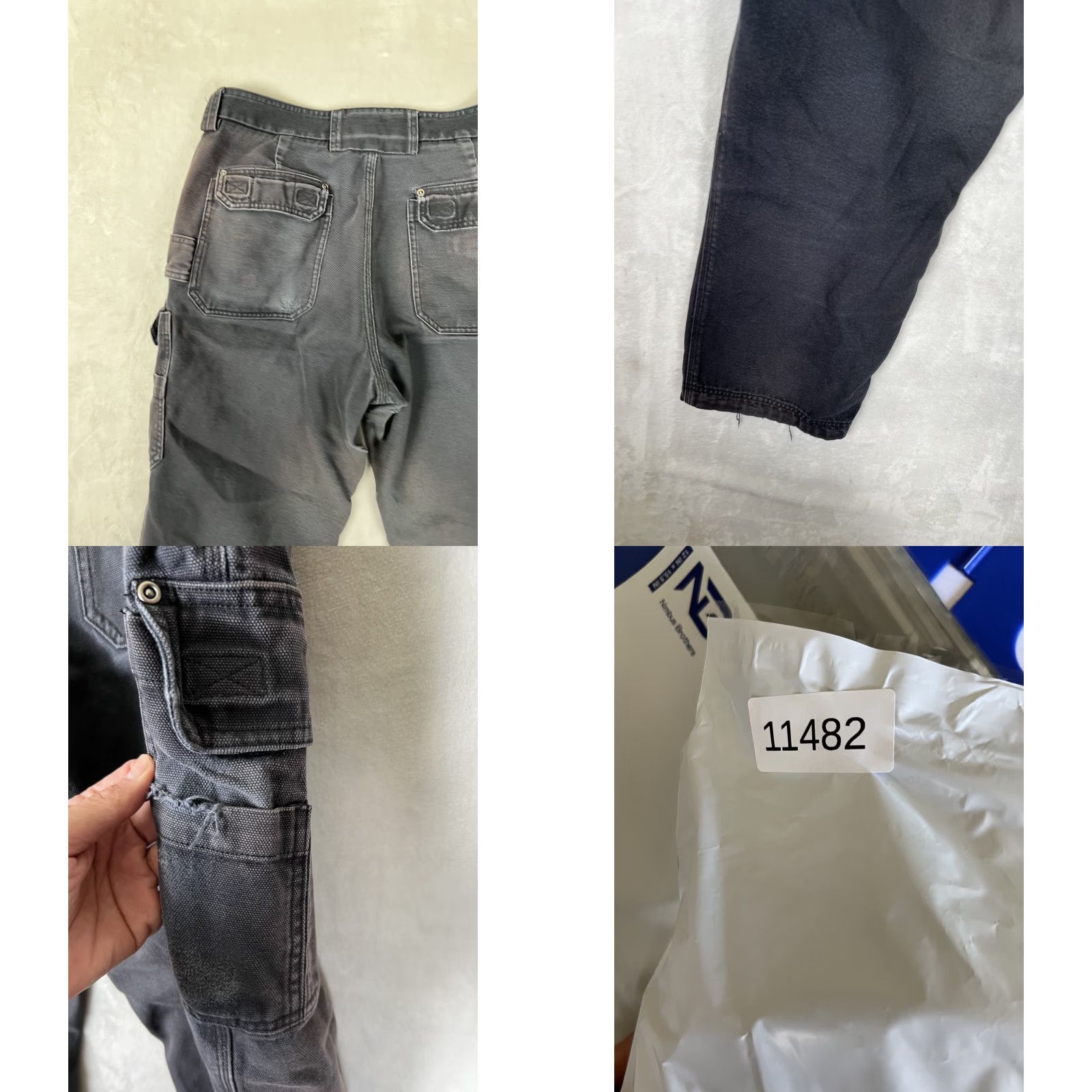 Vintage Duluth Men’s Black Cargo Carpenter Pockets Pants Size 34x29 Size US 34 / EU 50 - 9 Thumbnail