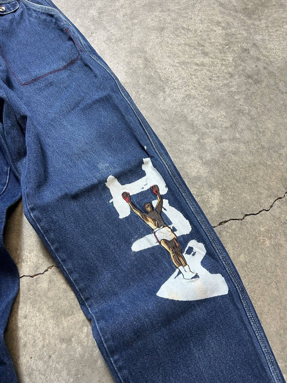 Fubu × Vintage Vintage Fubu skater jeans dark wash Muhammad Ali Size US 30 / EU 46 - 3 Thumbnail