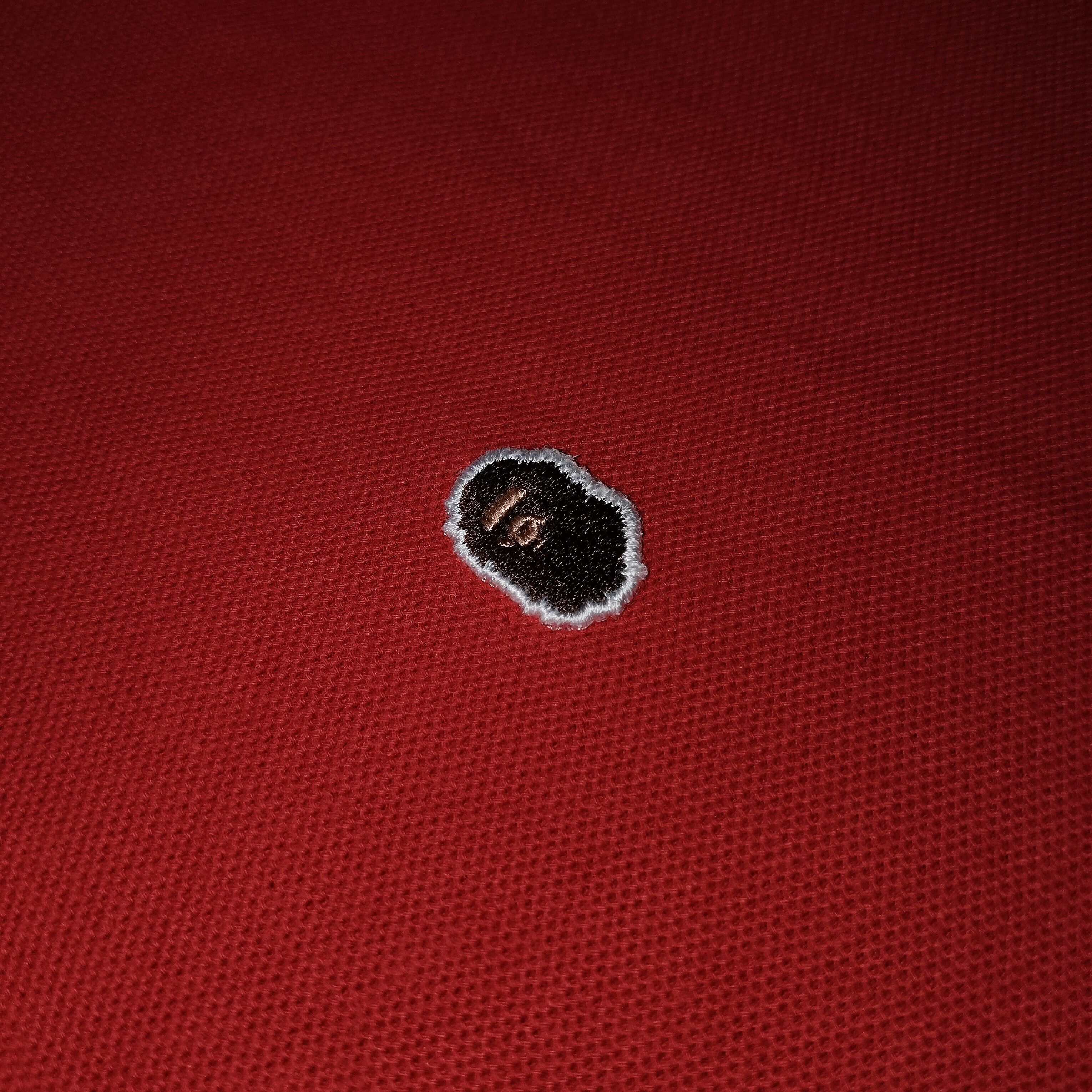Bape 2005 Vintage Bape Point Ape Red Polo Size US M / EU 48-50 / 2 - 2 Thumbnail