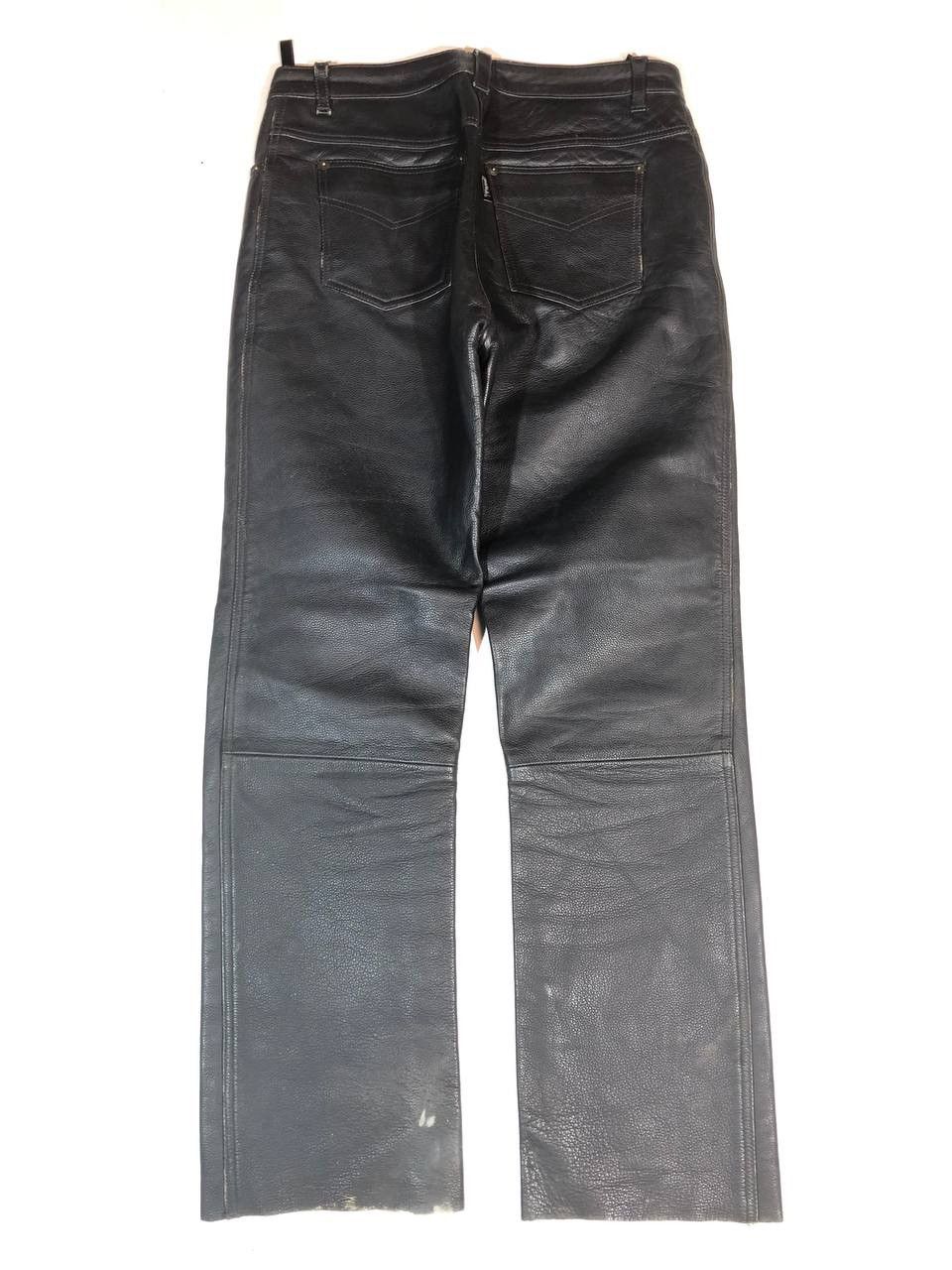 Vintage Polo Vintage Rare Leather Moto Biker Pants Size US 31 - 6 Thumbnail