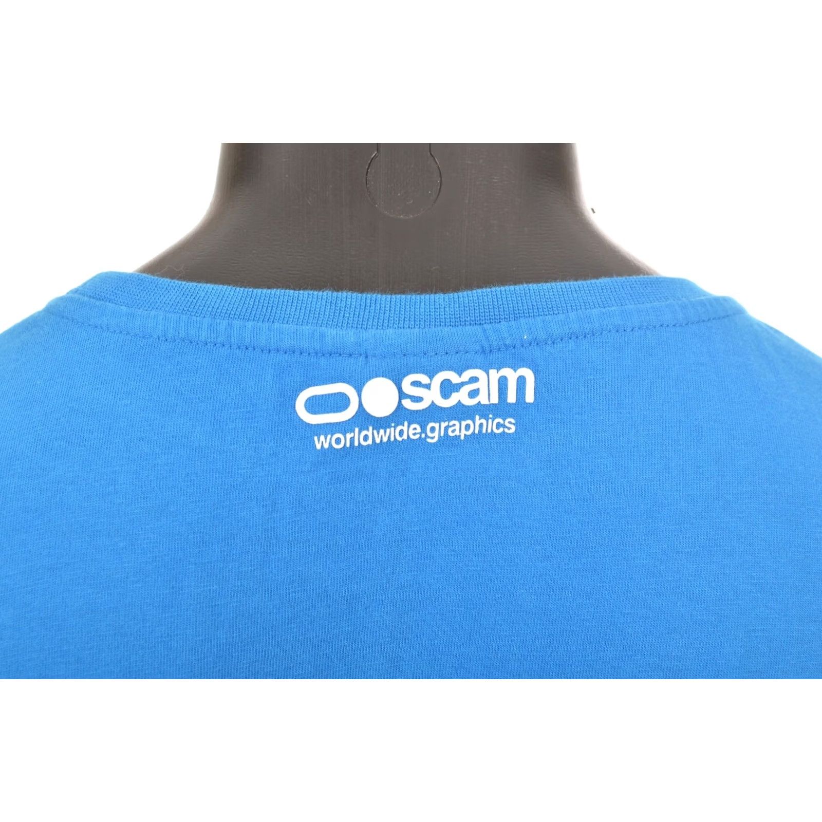 Vintage Scam Industries Nite Ride Her Vintage 2009 Skate SB T-Shirt Tee XXL Blue Mens Shirts 2009 Skateboard Gift Size US XXL / EU 58 / 5 - 7 Thumbnail