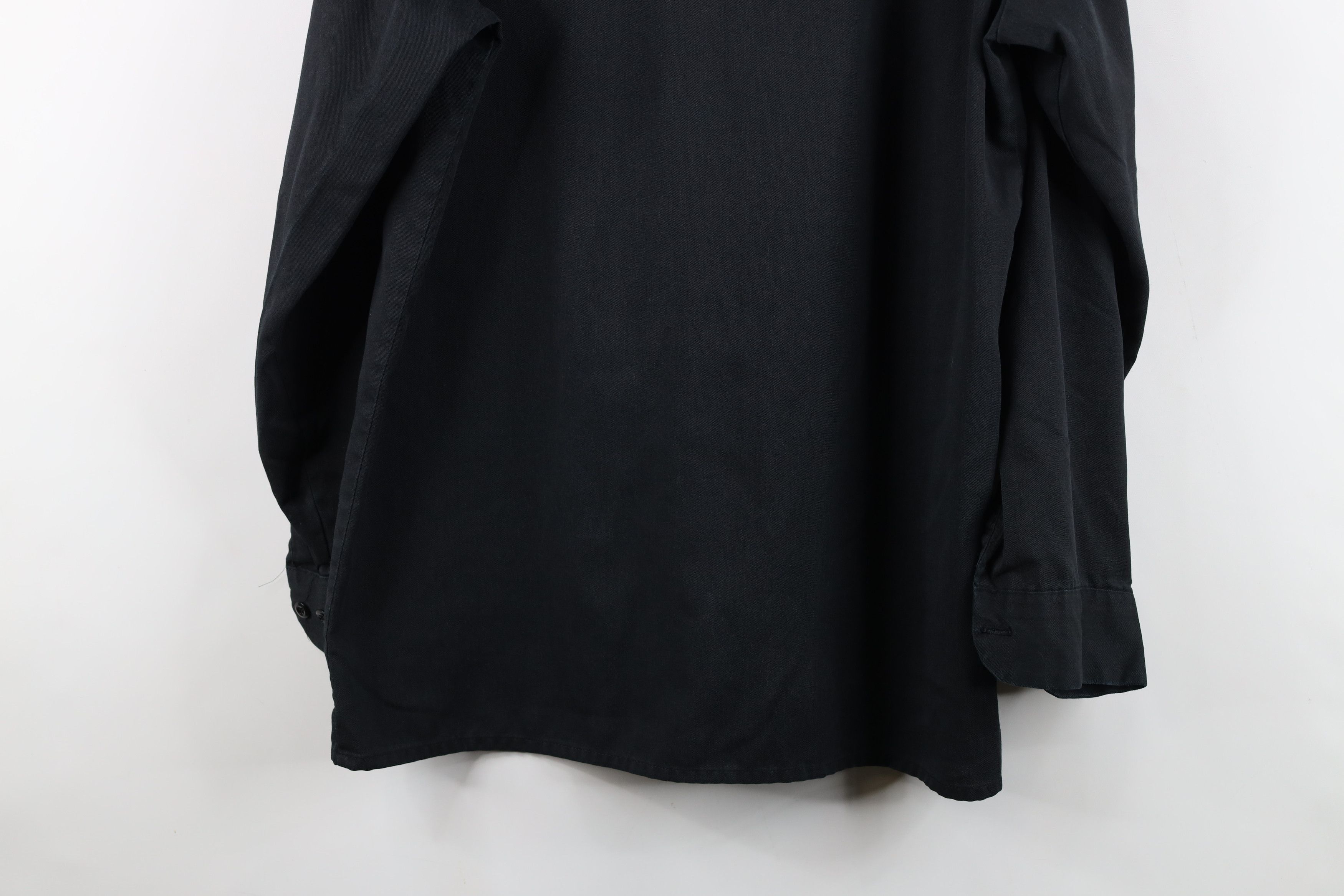 Dickies Vintage 90s Dickies Mechanic Work Button Shirt Black USA Size US M / EU 48-50 / 2 - 15 Thumbnail