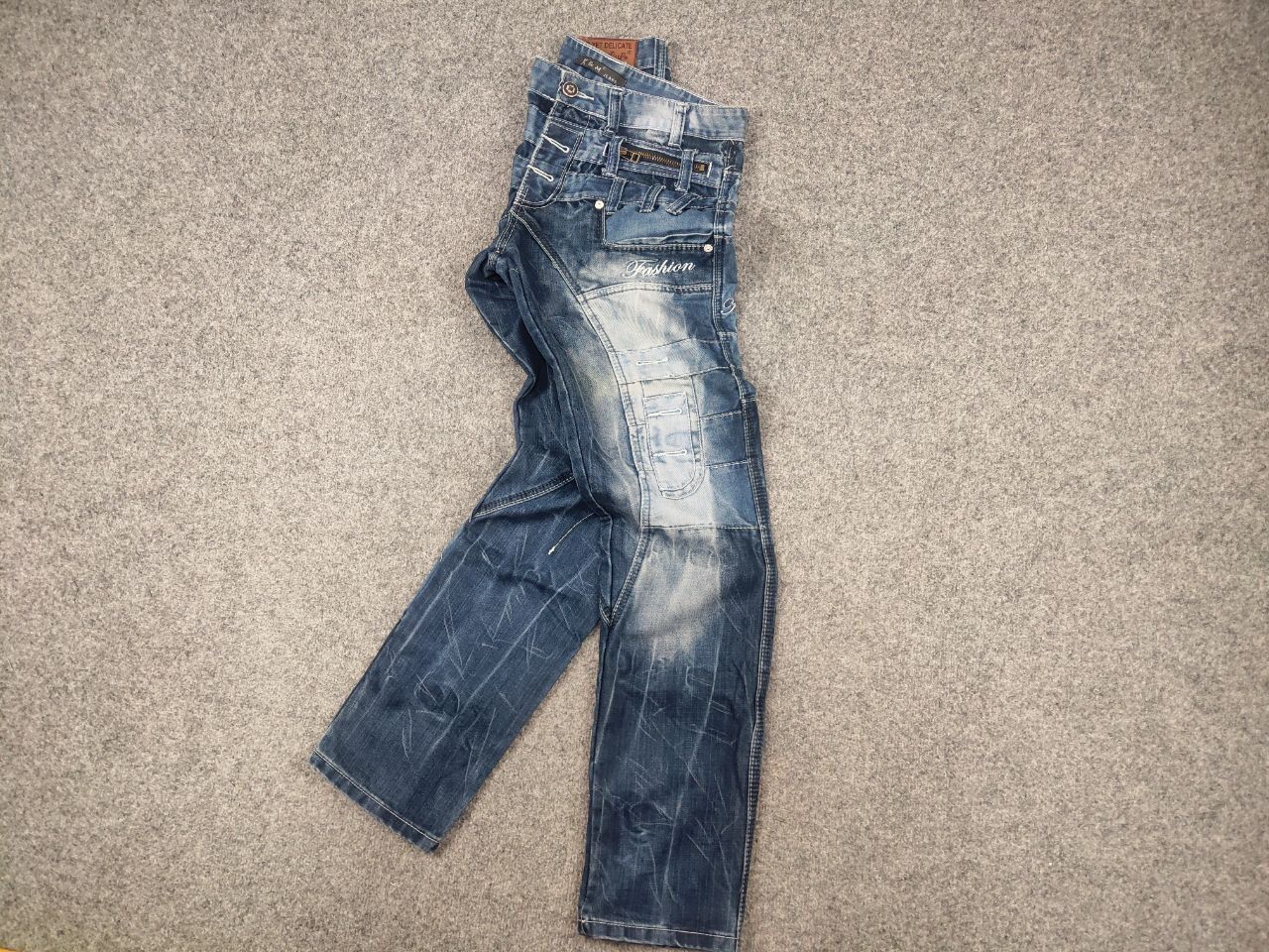 Le Grande Bleu (L.G.B.) Vintage Y2k Kosmo Japan if six was nine Embroidered Jeans Size US 32 / EU 48 - 2 Thumbnail