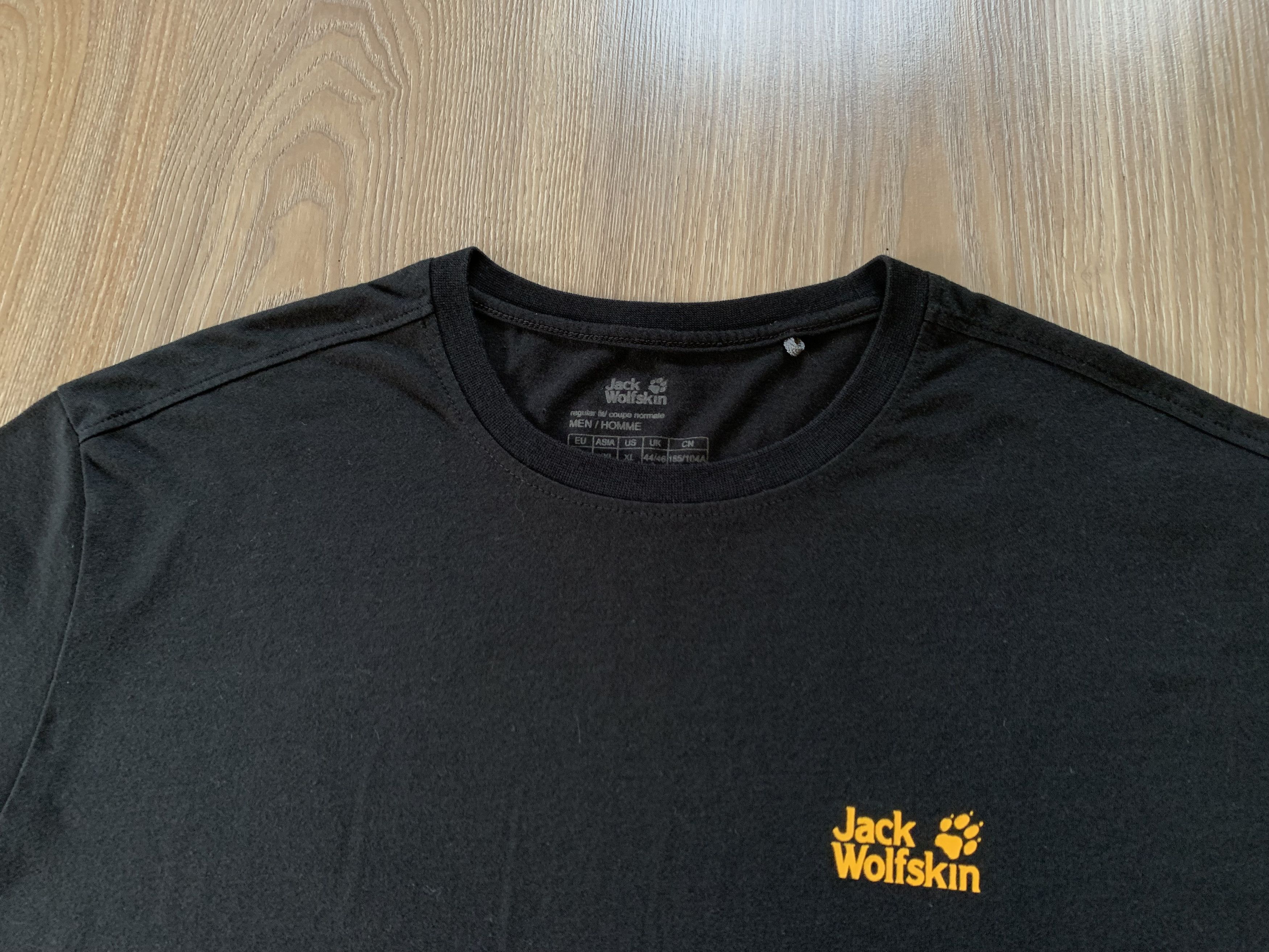 Jack Wolfskin Jack Wolfskin Outdoor Black Short Sleeve T Shirt Size US XL / EU 56 / 4 - 4 Thumbnail