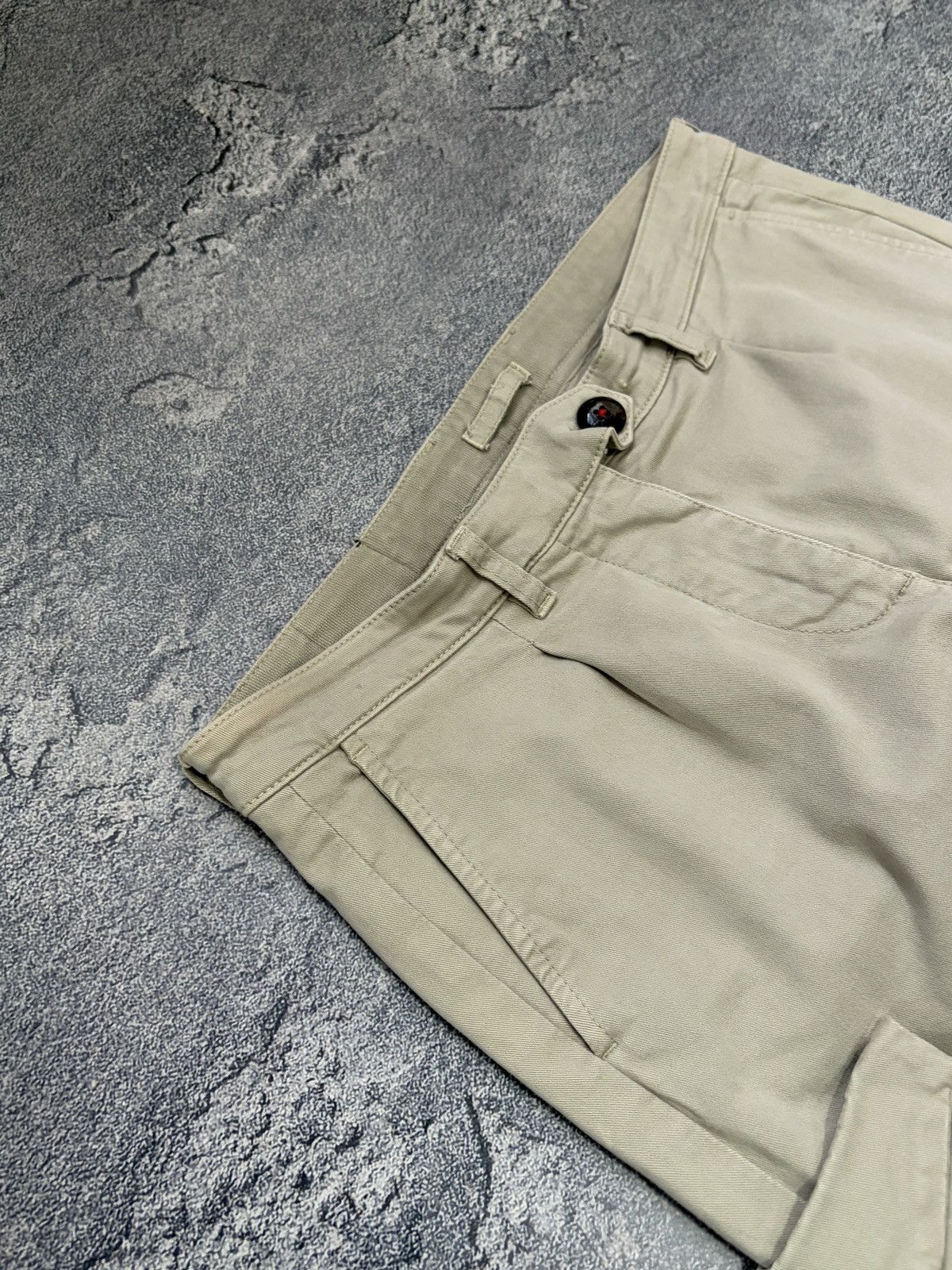 Eleventy Vtg Eleventy Milano Italy Cargo Pants Beige Khaki Trousers Size 27" / US 4 / IT 40 - 9 Thumbnail