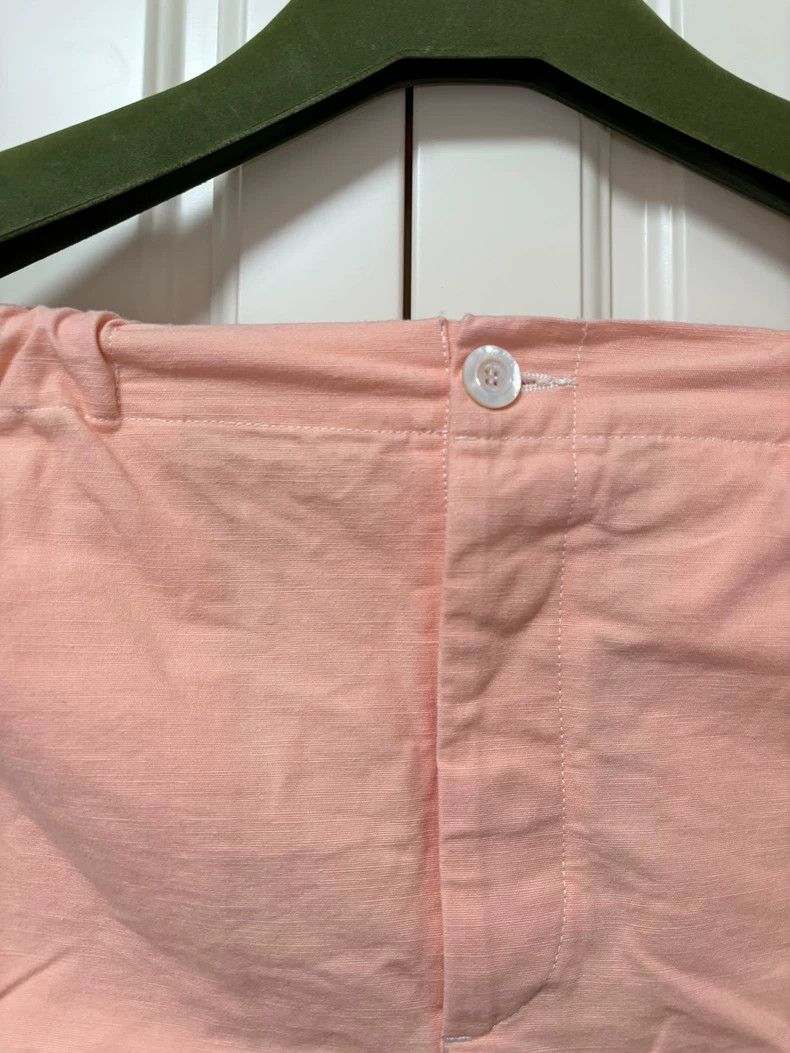 Gucci GucciPink stitching beige bamboo knot yarn all-cotton short Size 25" / US 0 / IT 36 - 3 Thumbnail