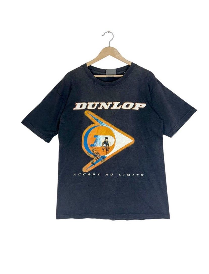 Dunlop × Vintage Vintage 90s Dunlop “Accept No Limits” Surf Graphic Tee Size US L / EU 52-54 / 3 - 1 Thumbnail