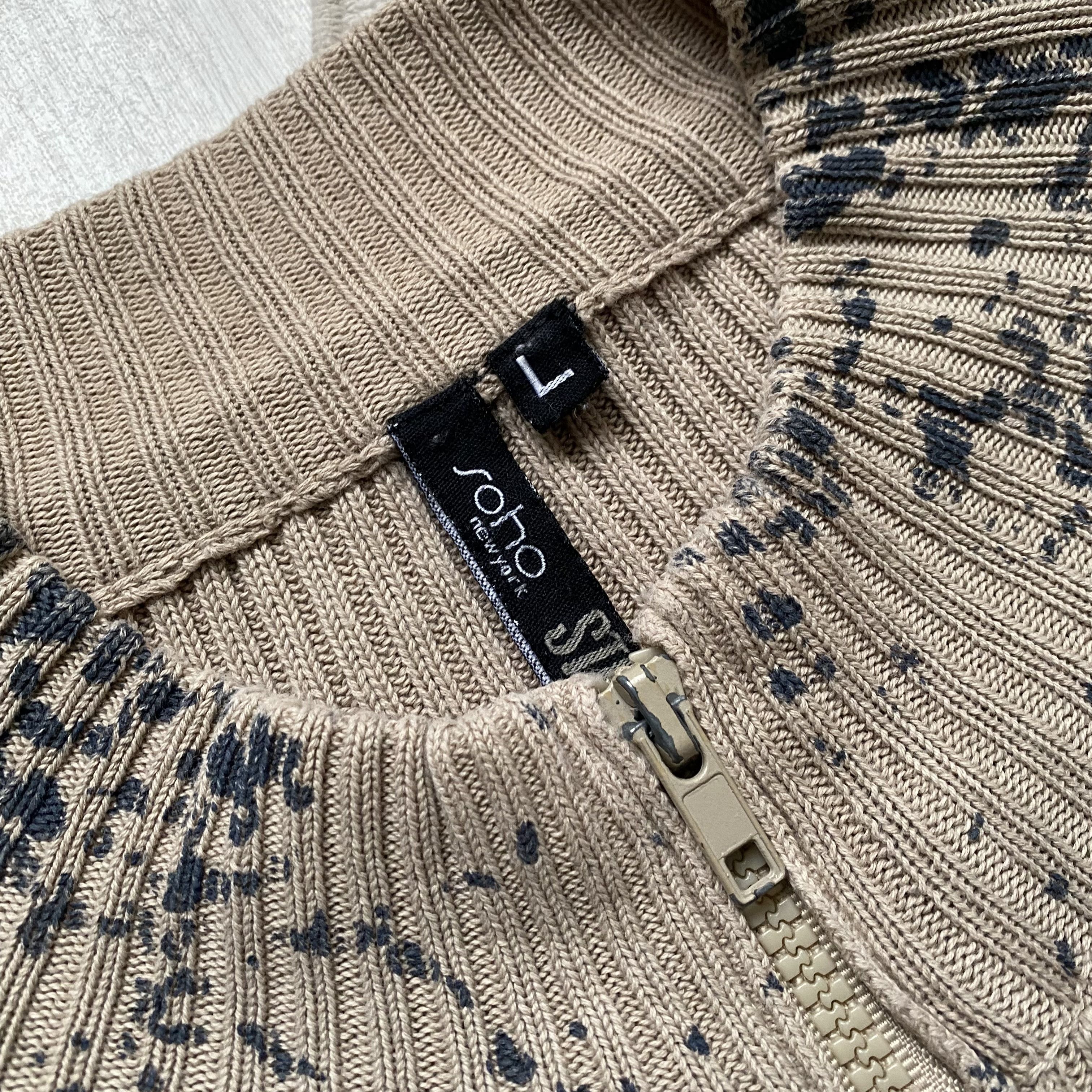 If Six Was Nine Vintage 90s Diesel style ribbed sweater Avantgarde Y2K Opium Size US M / EU 48-50 / 2 - 6 Thumbnail