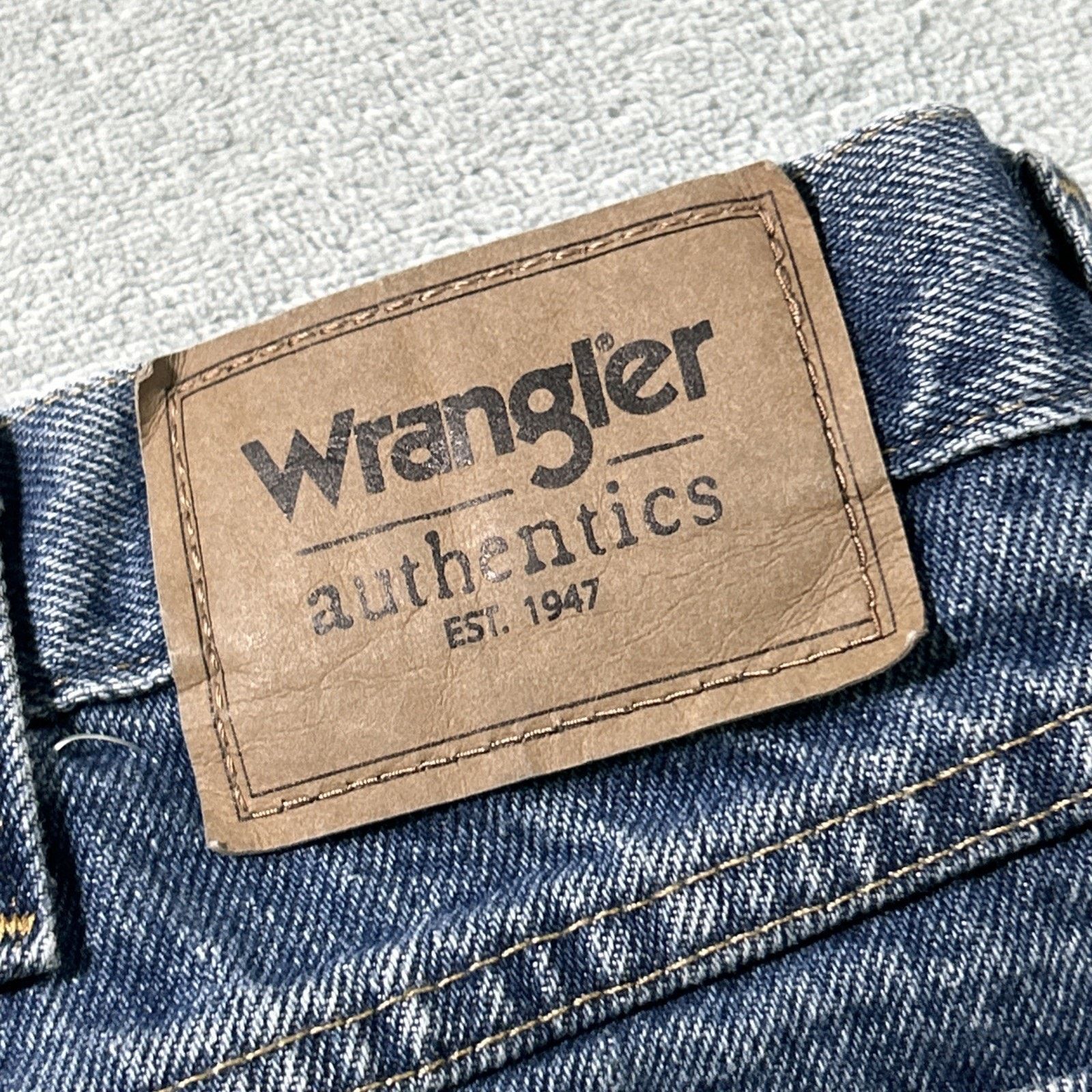 Wrangler Wrangler Loose Straight Jeans Mens 35x32 Relaxed Hamilton Size US 35 - 3 Thumbnail
