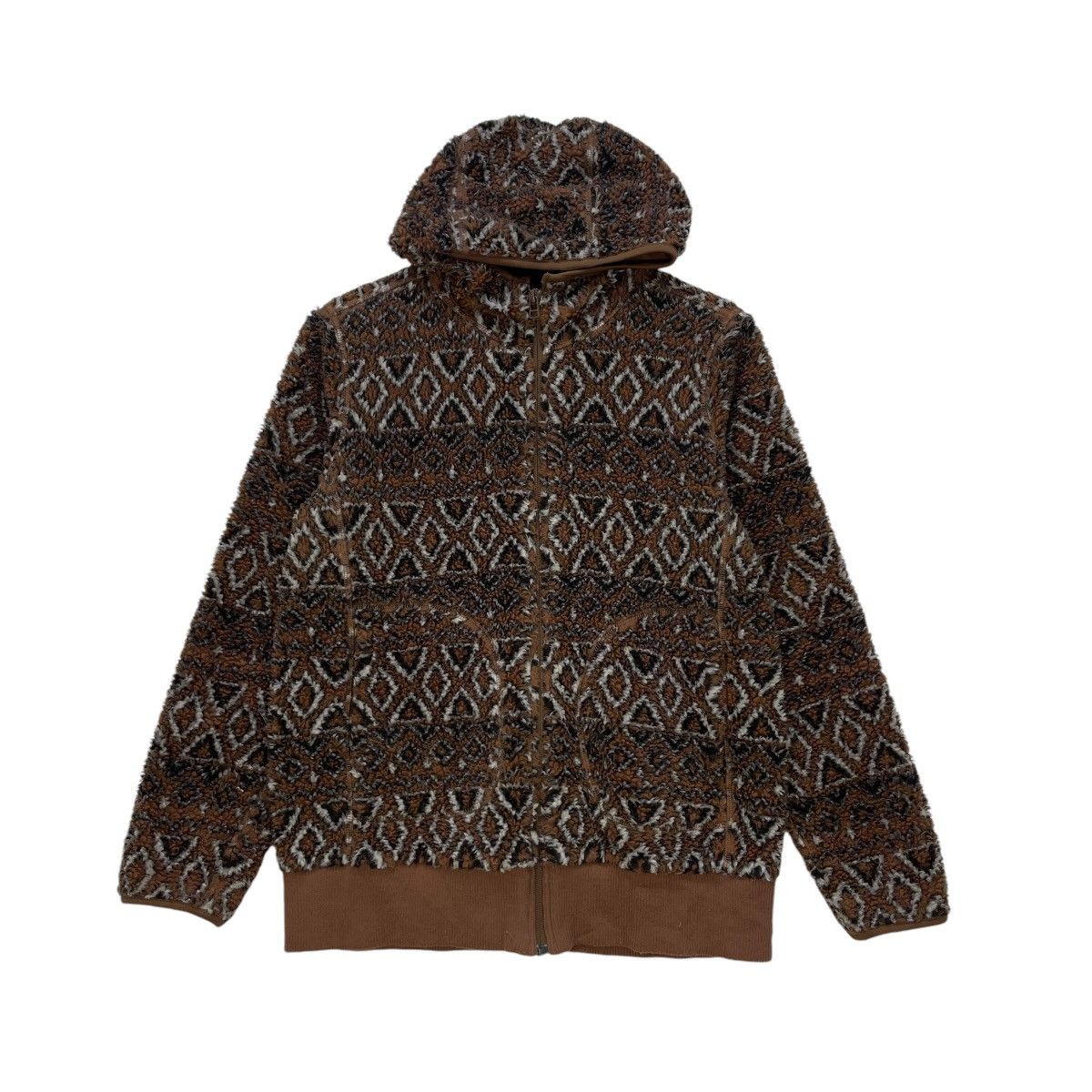 Japanese Brand 💥Good Day Deep Pile Fleece Hooded Navajo Jacket Size US S / EU 44-46 / 1 - 1 Thumbnail
