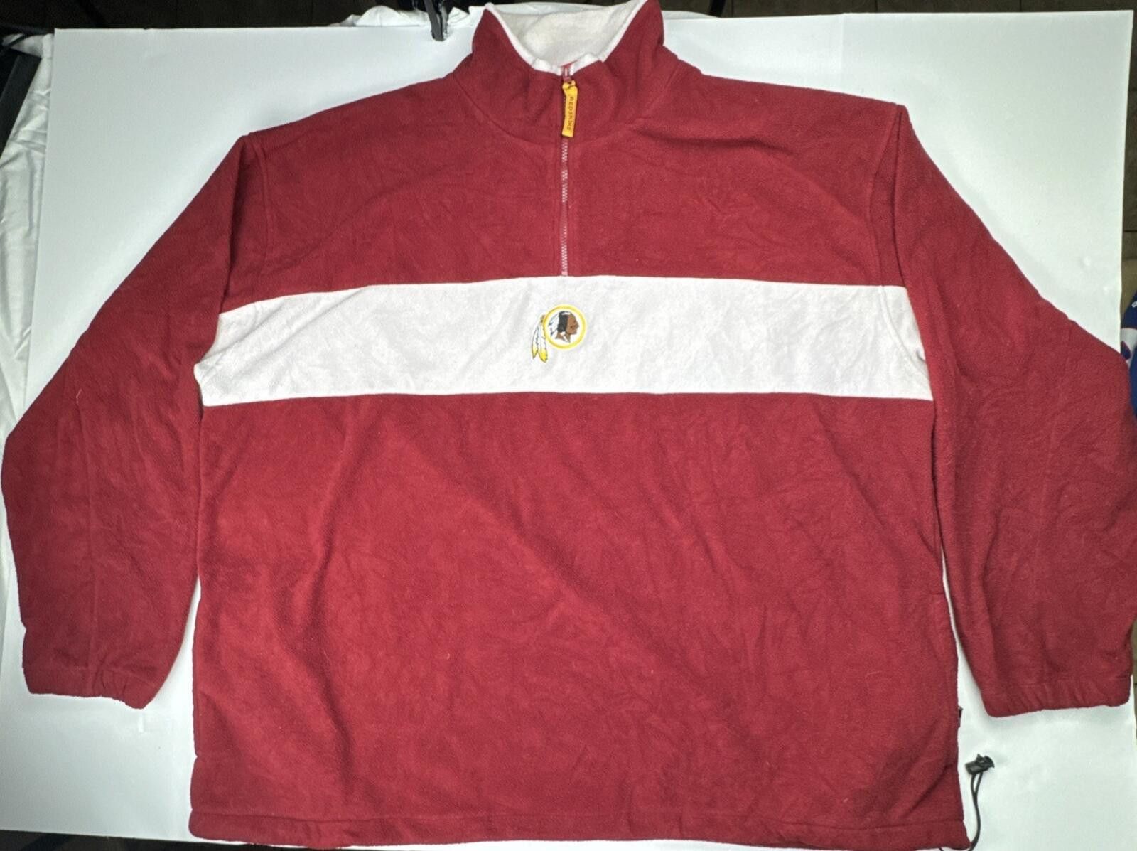 NFL VTG Washington Redskins NFL Fleece Pullover Quarter Zip 5XT Size US XXL / EU 58 / 5 - 1 Thumbnail