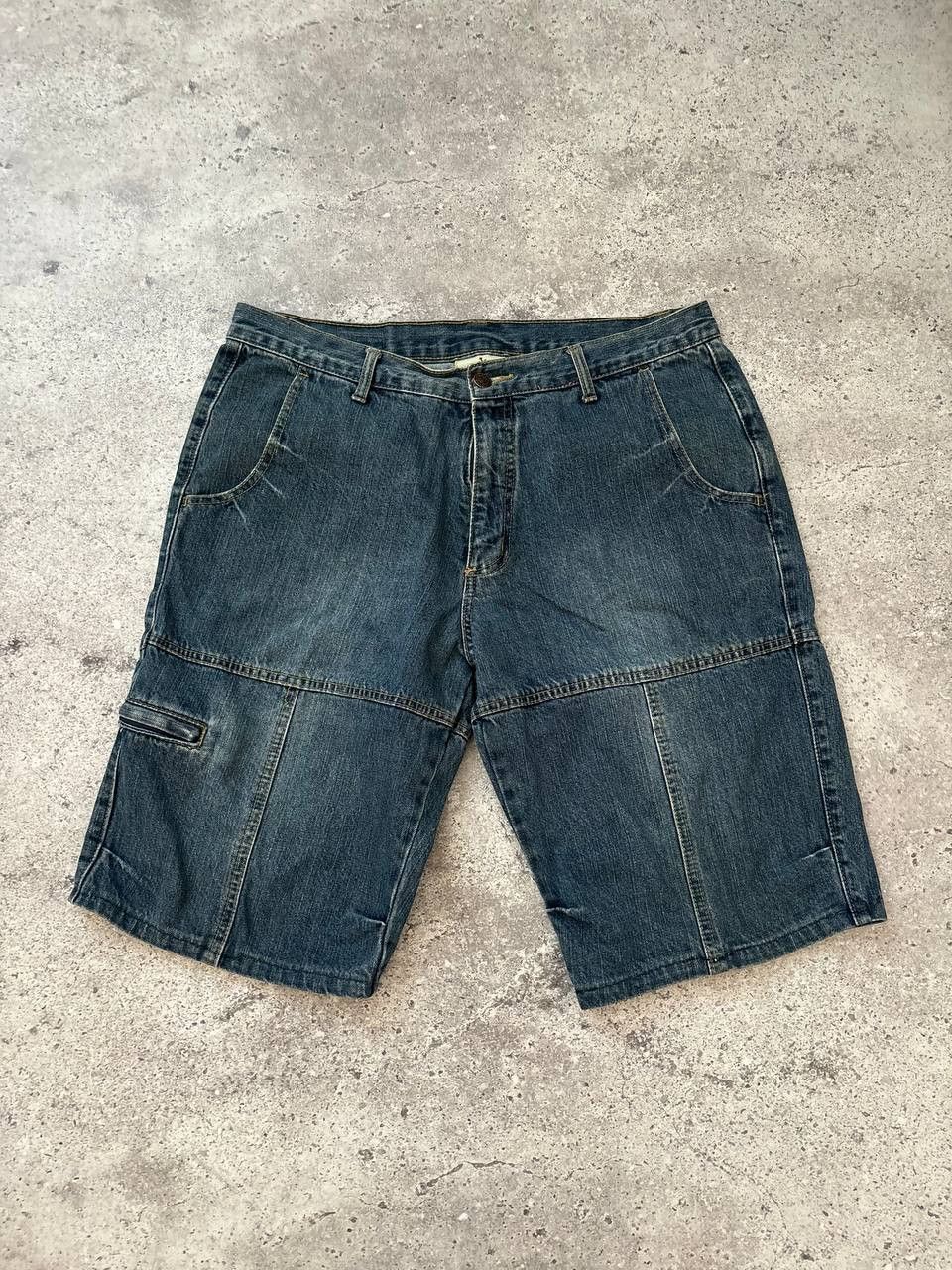 Japanese Brand × Neighborhood × Vintage Neighbourhood Vintage NYC Denim Faded Shorts Y2K Streetwear Size US 36 / EU 52 - 5 Thumbnail