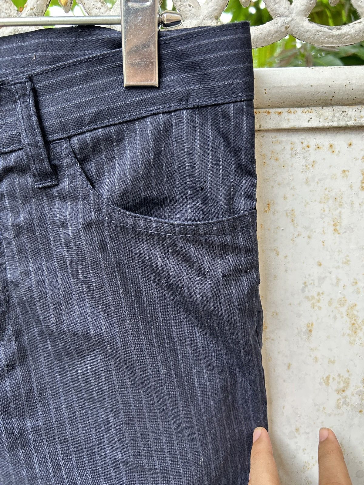 Junya Watanabe Junya Watanabe Man COMME des GARCONS MAN Pink Striped Pants Size US 30 / EU 46 - 5 Thumbnail