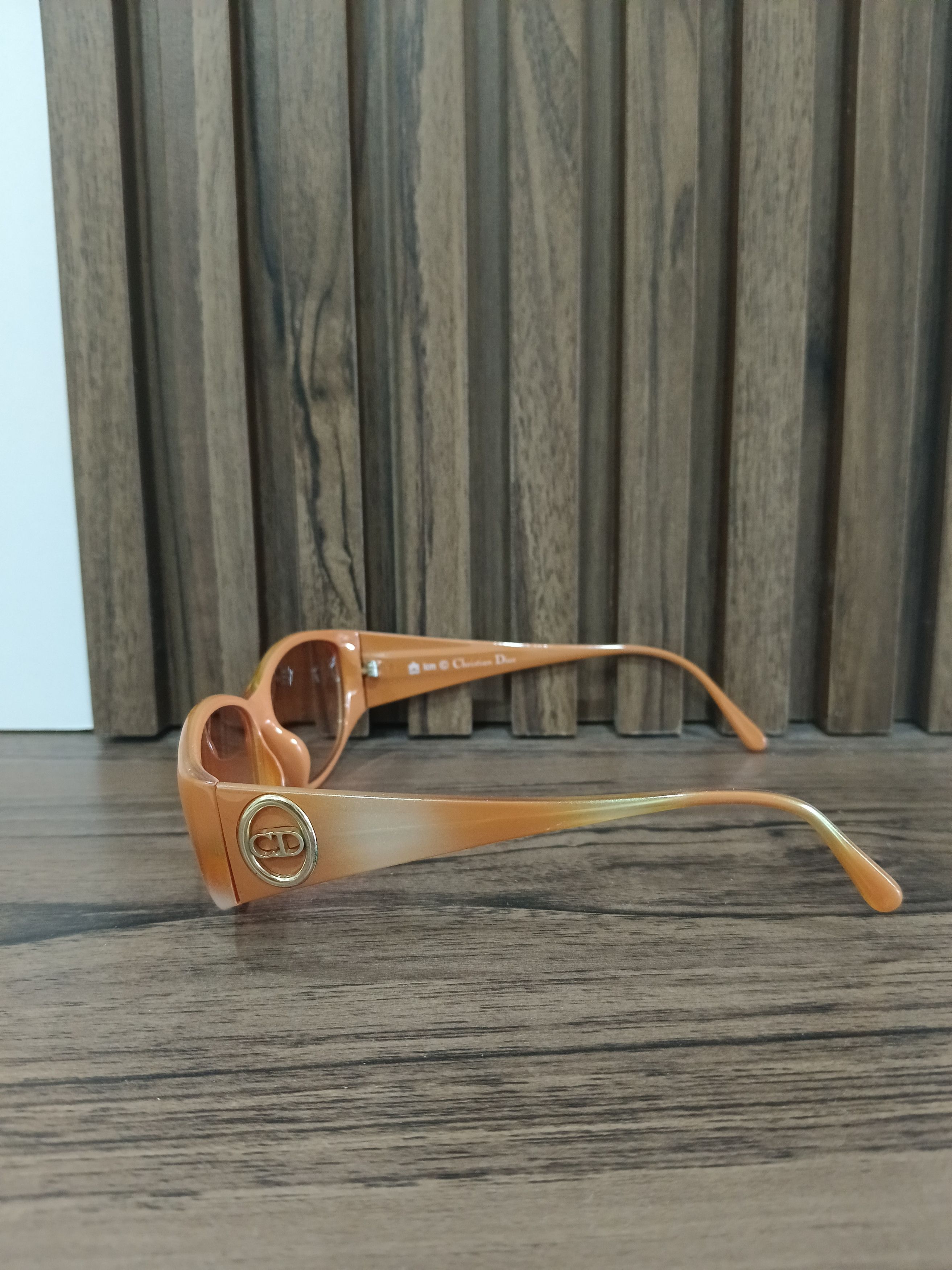 Dior Dior 2853 Vintage Oval Frames - Orange Fade Gold CD Logo Size ONE SIZE - 3 Thumbnail