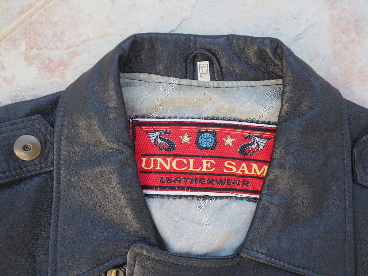 Other Uncle Sam vintage leather biker jacket, Dragon Collection Size US XL / EU 56 / 4 - 12 Thumbnail