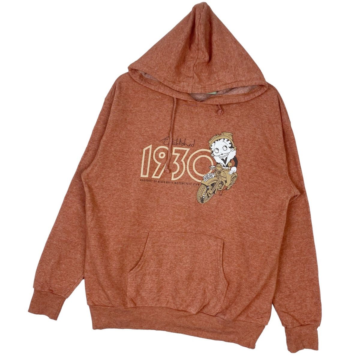 Designer × Vintage Betty Boop Hoodie Sweatshirt Big Logo Pullover Jumper Size L / US 10 / IT 46 - 3 Thumbnail