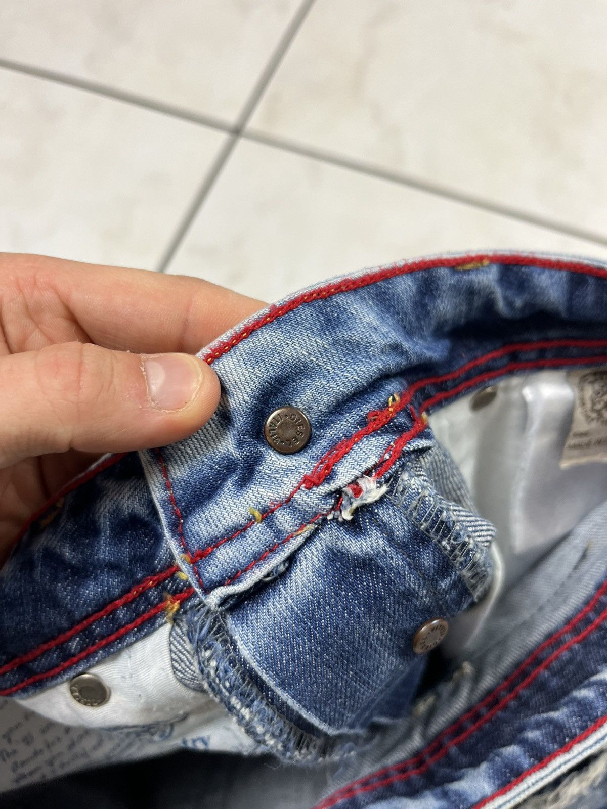 Diesel × Vintage Vintage Diesel safado distressed denim y2k washed jeans pant Size US 34 / EU 50 - 23 Thumbnail