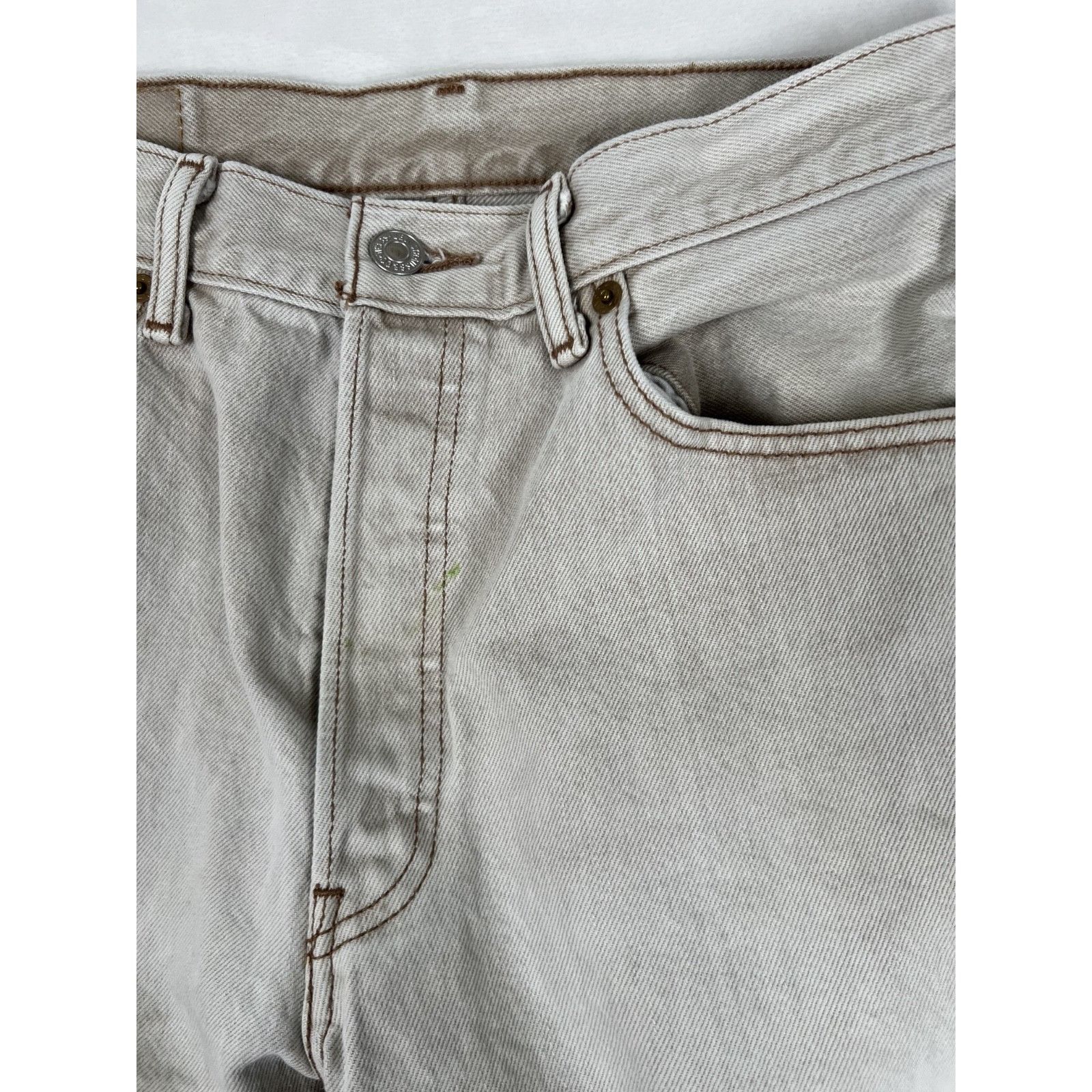 Levi's Vintage Levi’s 501 Beige Brown Denim Jeans Size 30x27 Made I Size US 30 / EU 46 - 4 Thumbnail