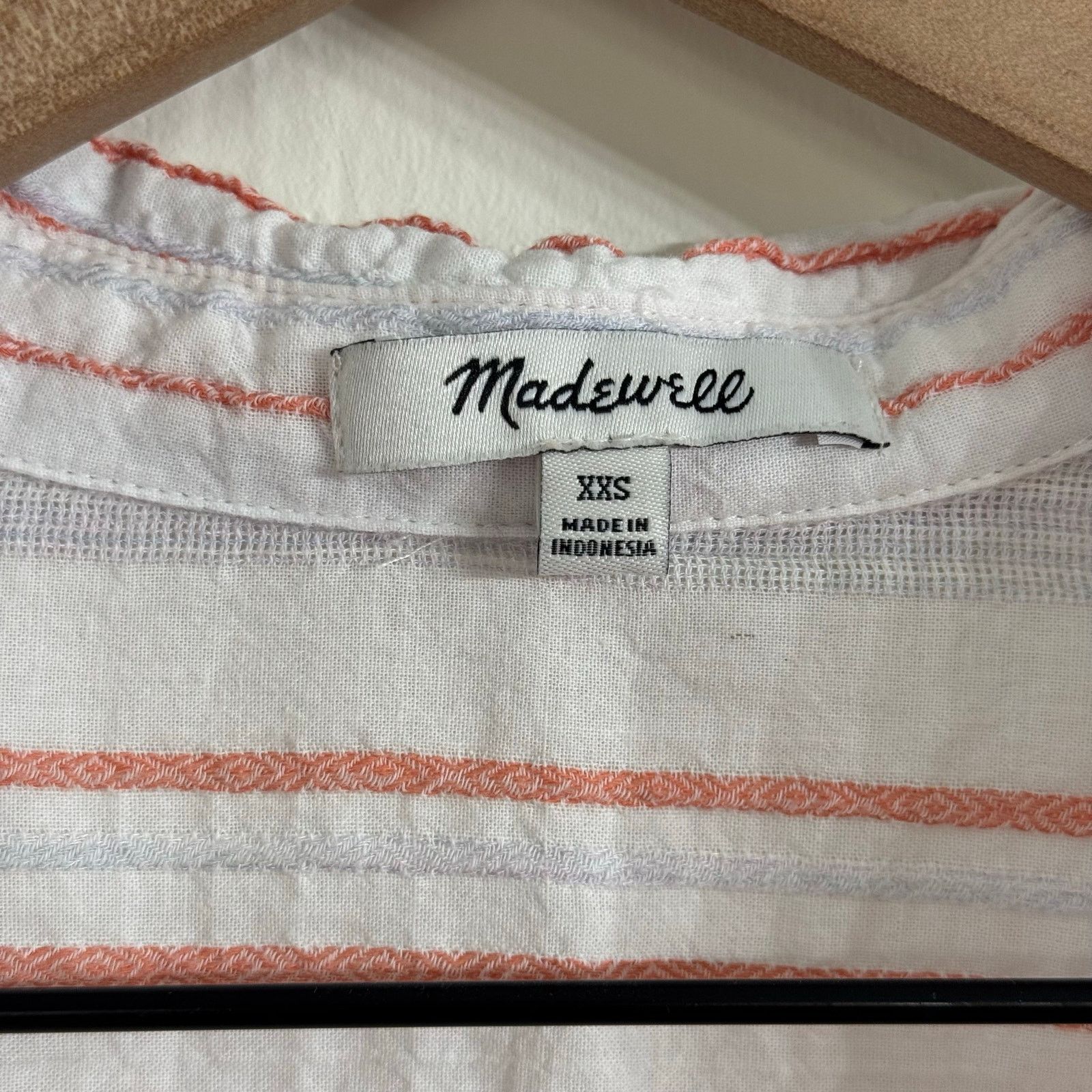 Madewell Madewell Beachside Seersucker Stripe Shirt Button Down XXS Size XXS / US 00 / IT 34 - 3 Thumbnail