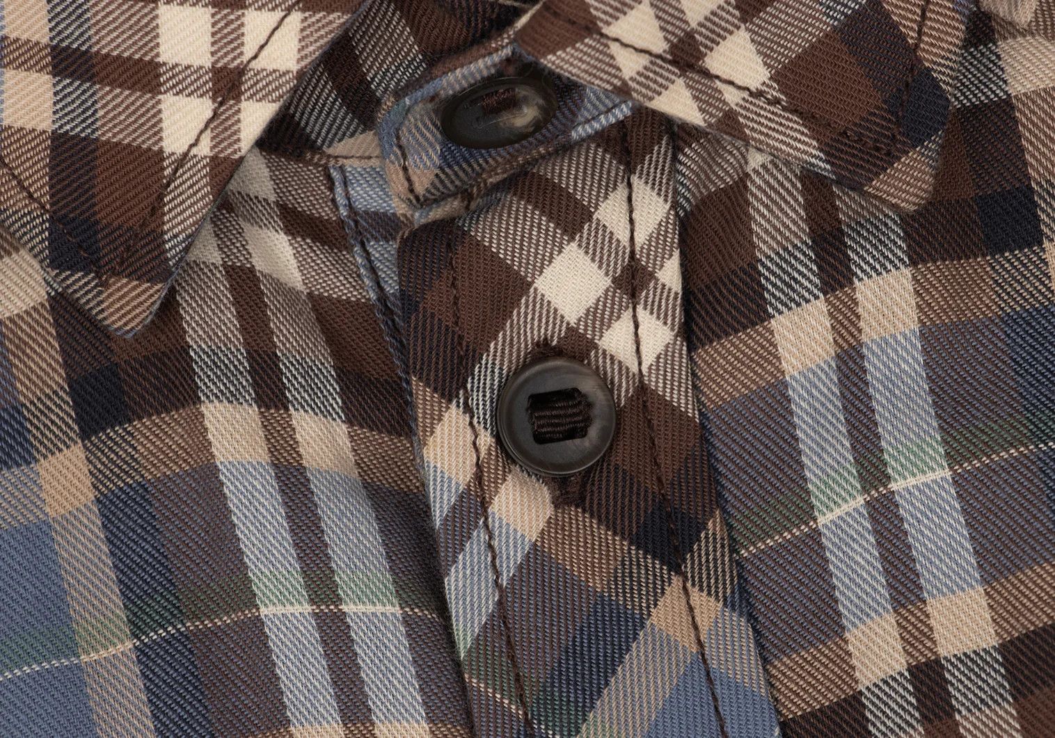 Dolce & Gabbana Multi Cotton Rib Check Western Yoke Shirt Size M Size US M / EU 48-50 / 2 - 4 Thumbnail