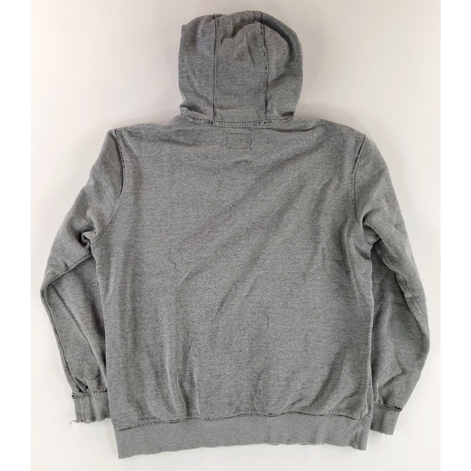 Fox Racing Fox Racing Hoodie Sweatshirt Gray Distressed Kangaroo Pouch Drawstring Mens L Size US L / EU 52-54 / 3 - 6 Thumbnail