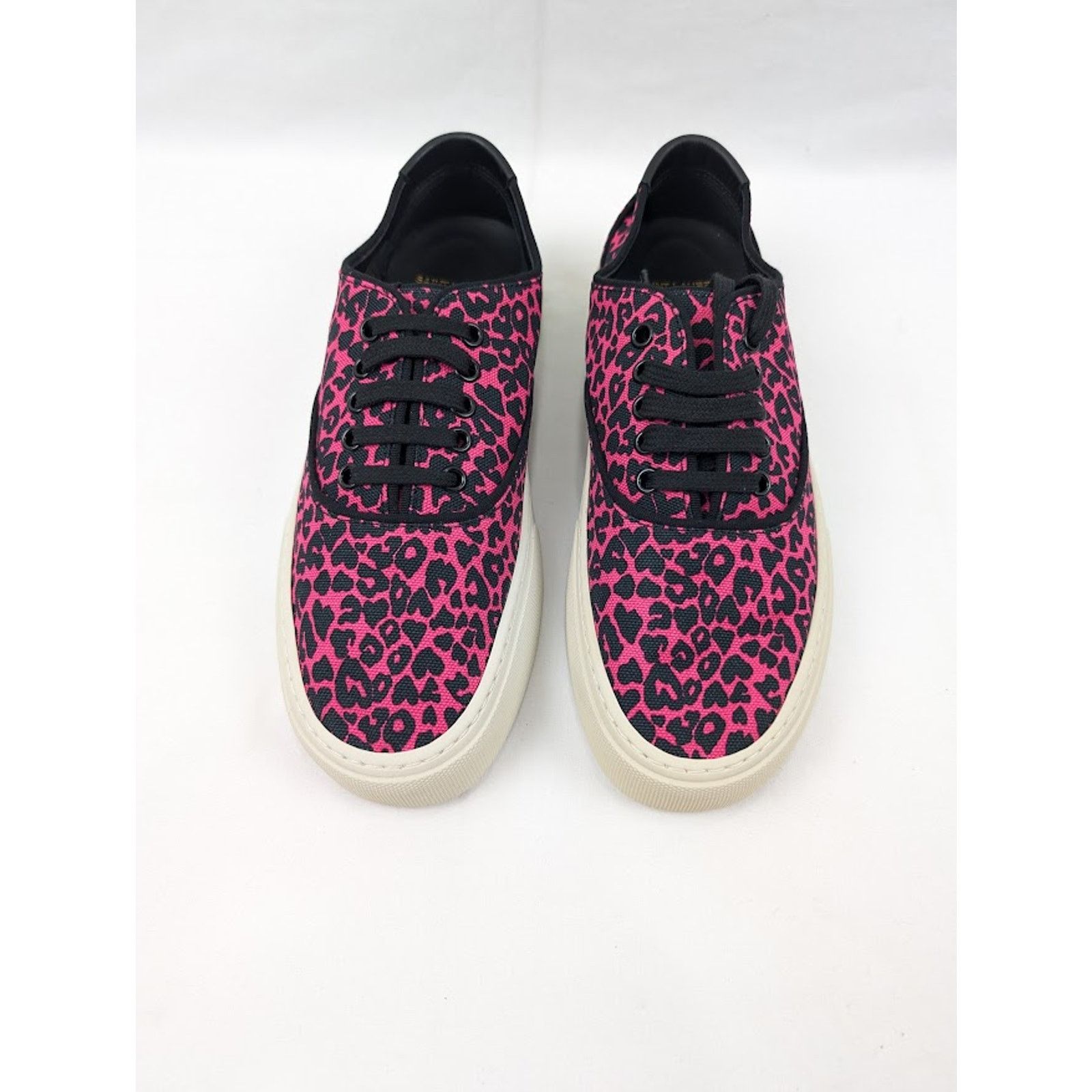 Saint Laurent Paris o1rshd1 Women's Venice Low Top SL Sneakers in Fuxia Nero 41 Size US 11 / IT 41 - 14 Thumbnail