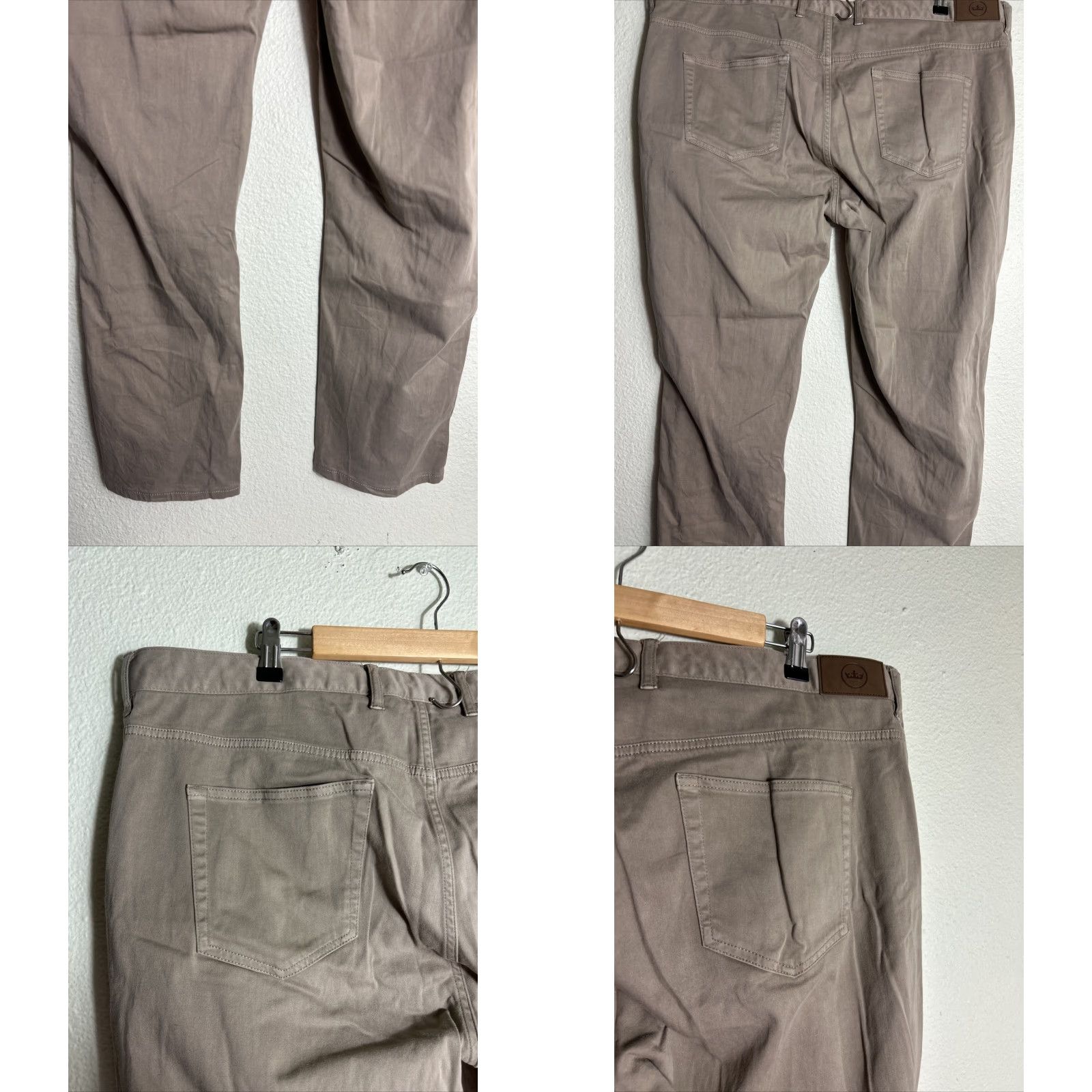 Peter Millar Peter Millar Ultimate Sateen 5-Pocket Pants Mens 42x31 Beige Khaki 5 Pocket Chino Casual Formal Business Travel Wedding Size US 42 / EU 58 - 8 Thumbnail