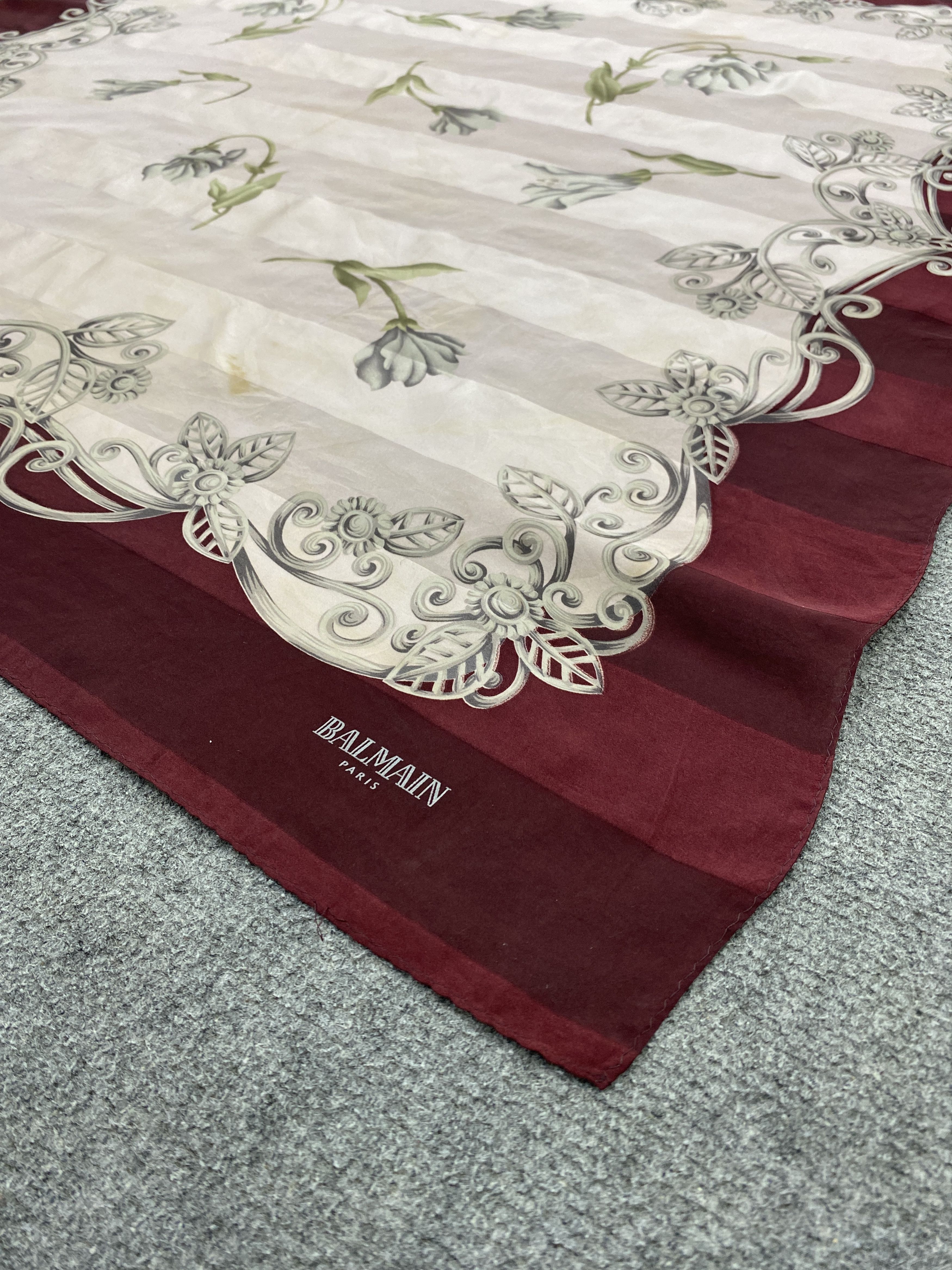 Designer × Pierre Balmain Pierre Balmain Silk Scarf / Muffler / Wrap / Scarves SN0002 Size ONE SIZE - 8 Thumbnail