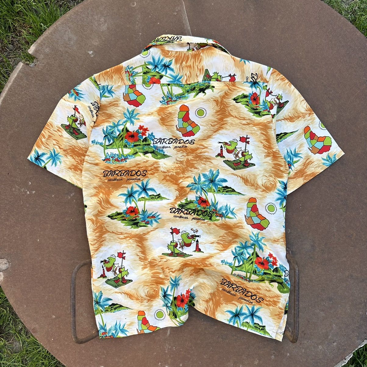 Hypebeast Vintage Crazy Shirts Hawaiian Size S Button Up Barbados Size US S / EU 44-46 / 1 - 3 Thumbnail