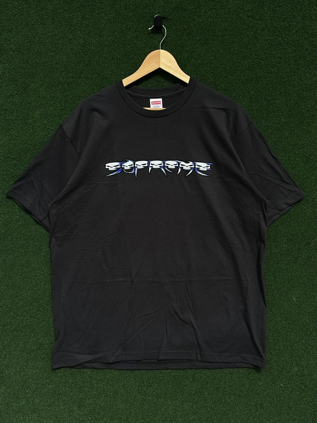 Supreme Supreme Skull Spell Out T-shirt Navy XL FW26 | Grailed