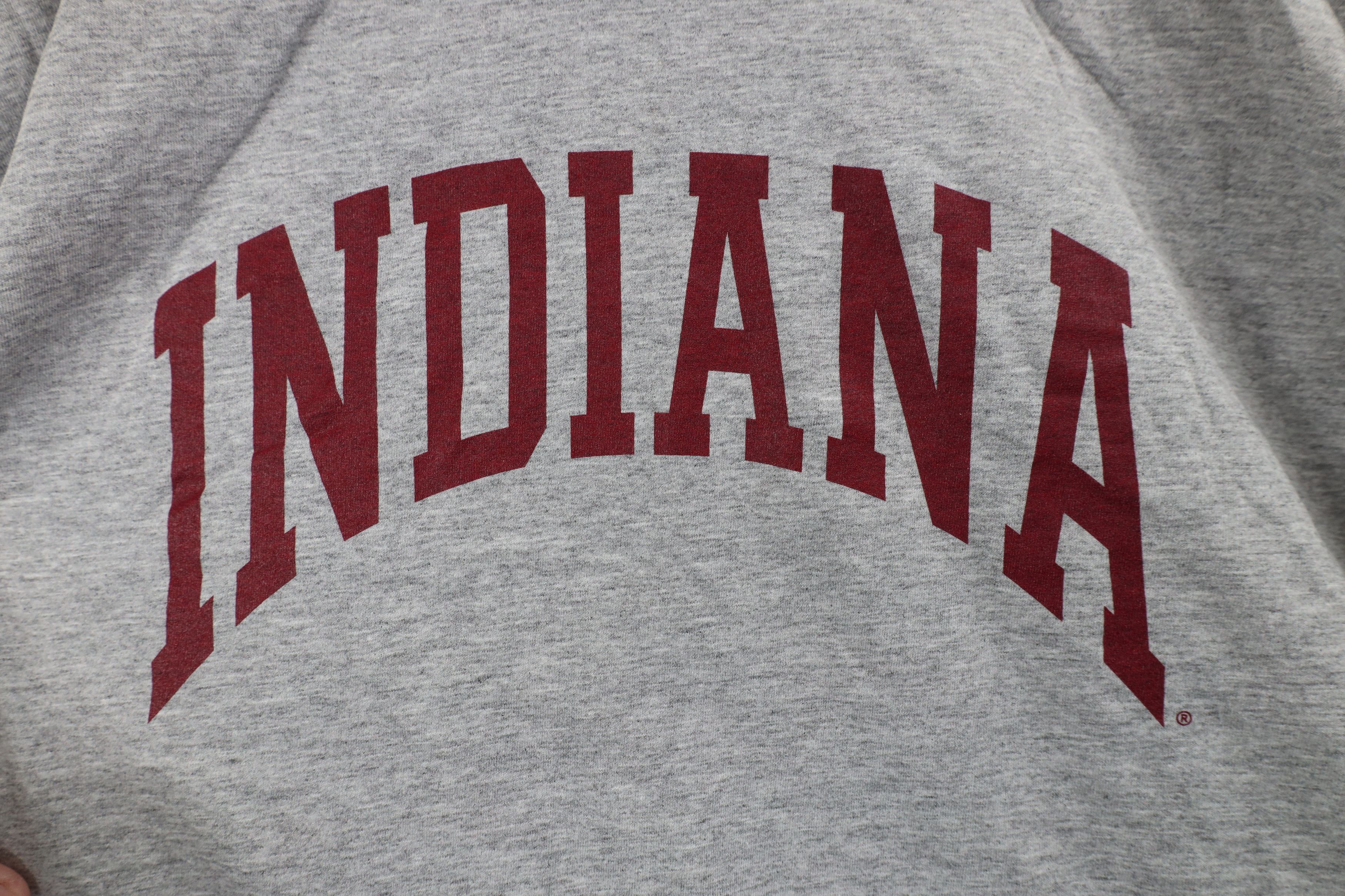 Vintage Vintage 90s Indiana University Short Sleeve T-Shirt Gray Size US XXL / EU 58 / 5 - 4 Thumbnail